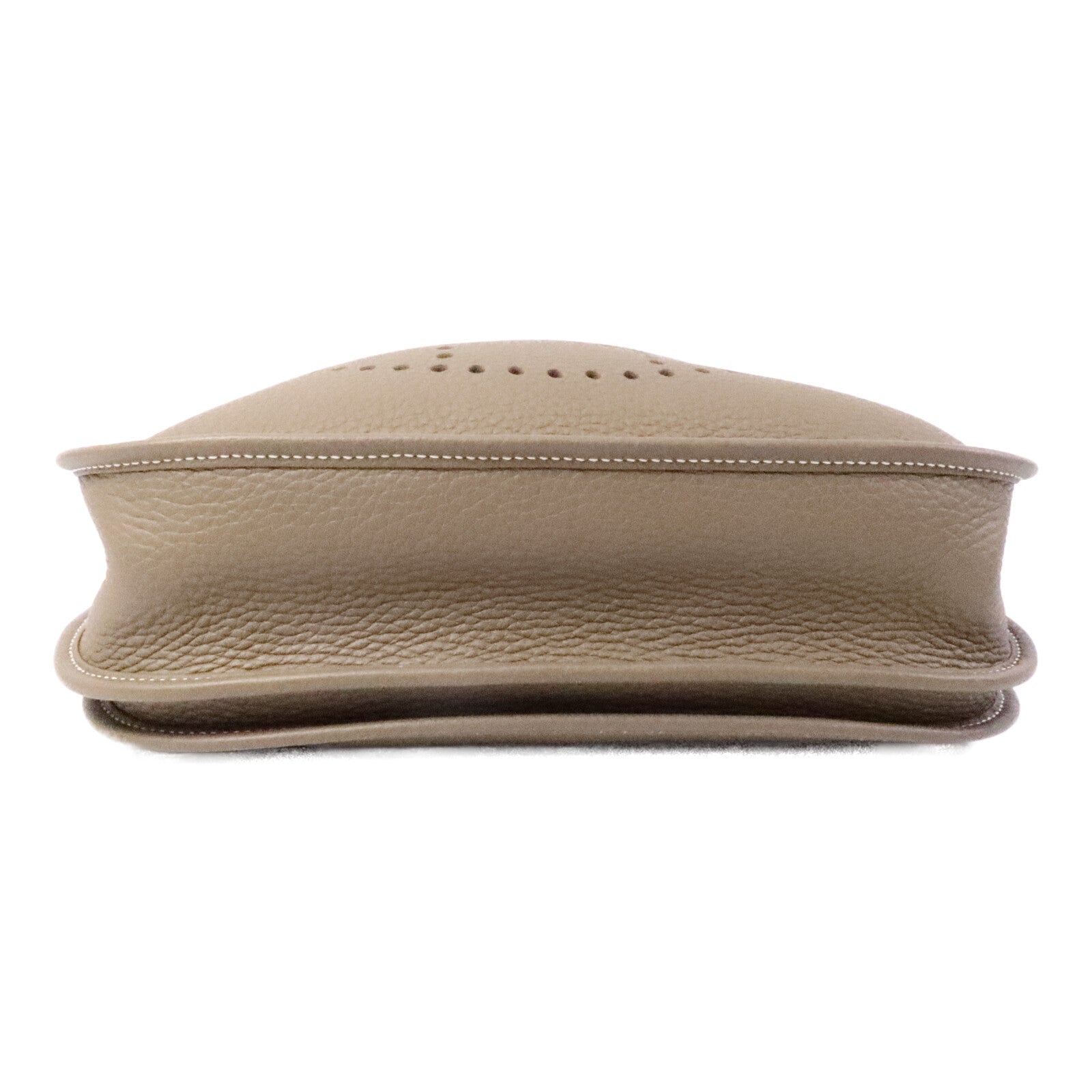 HERMES Clemence皮革Evelyne PM肩背袋Etoupe