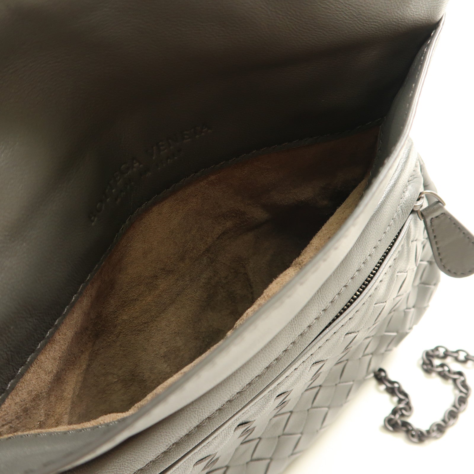 BOTTEGA VENETA 羊皮皮革Shoulder Bag黑扣肩背袋