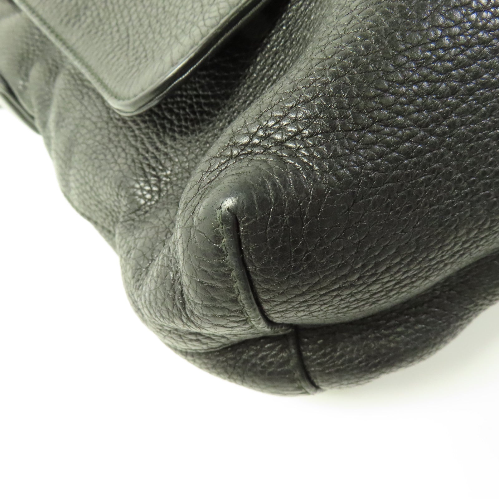 GUCCI GG SHW Shoulder Bag 322056 Calfskin Leather Black