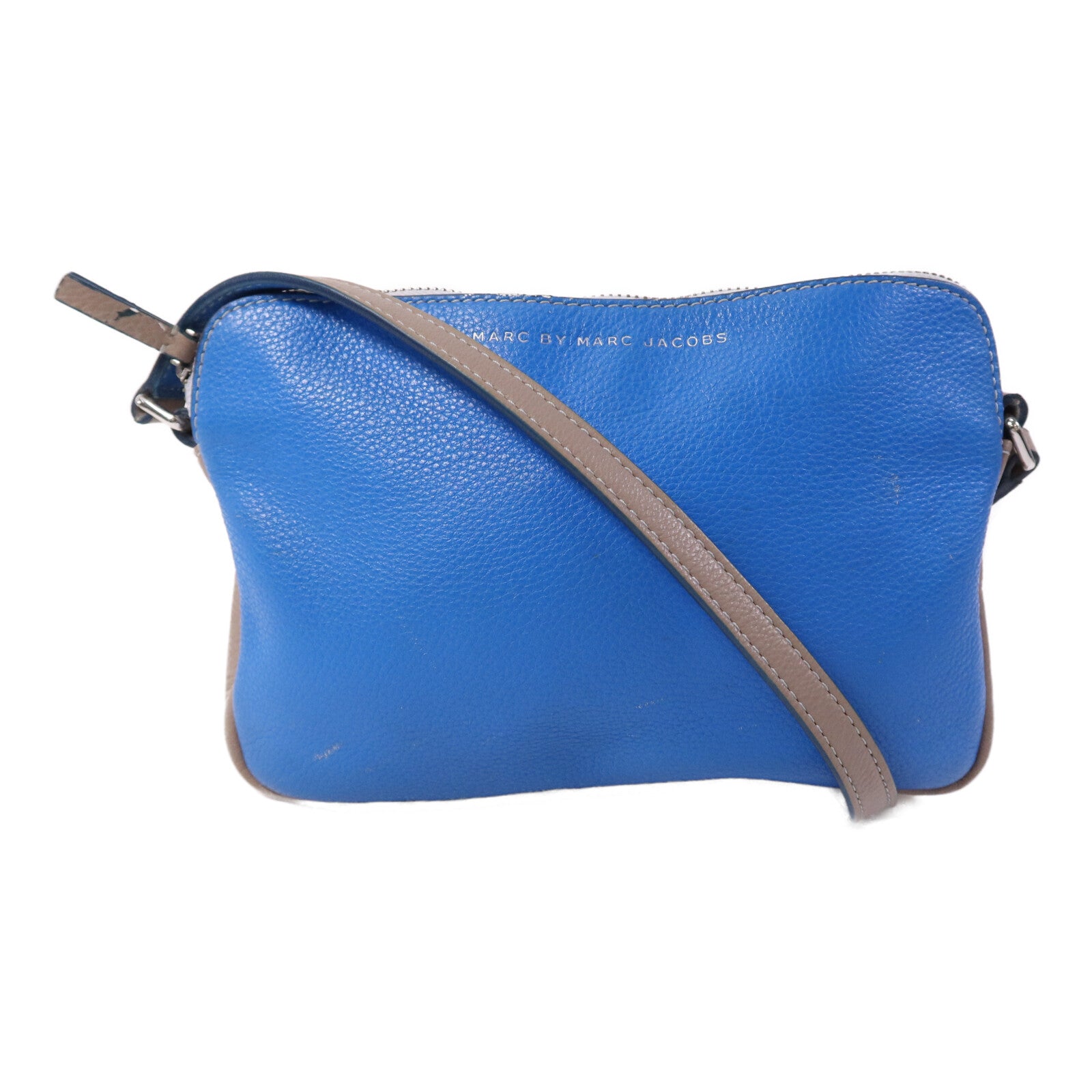 MARC BY MARC JACOBS 【激減優惠】牛皮皮革Sholder Bag銀扣肩背包