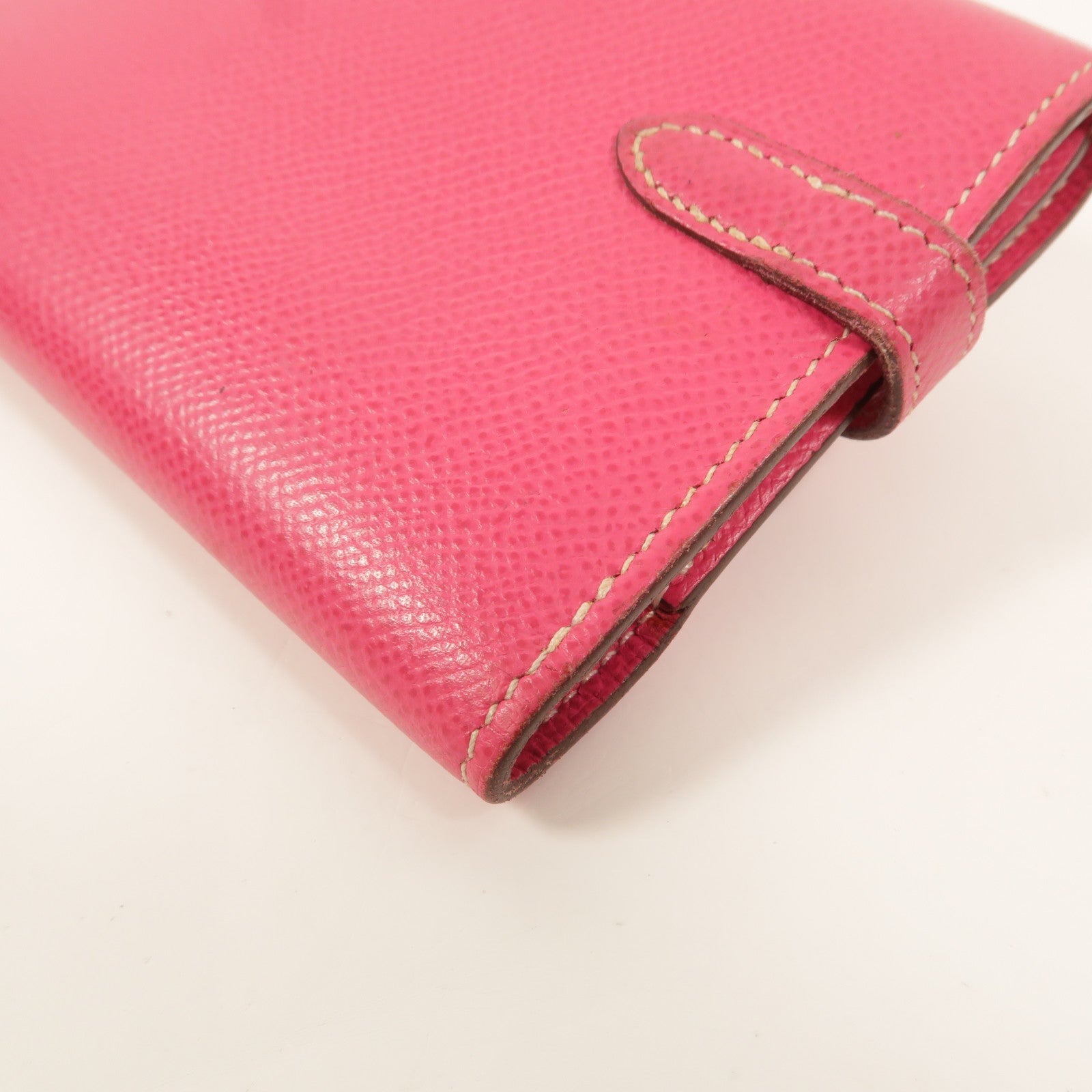 HERMES Epsom皮革Kelly Compact Wallet長錢包Rose Tyrien