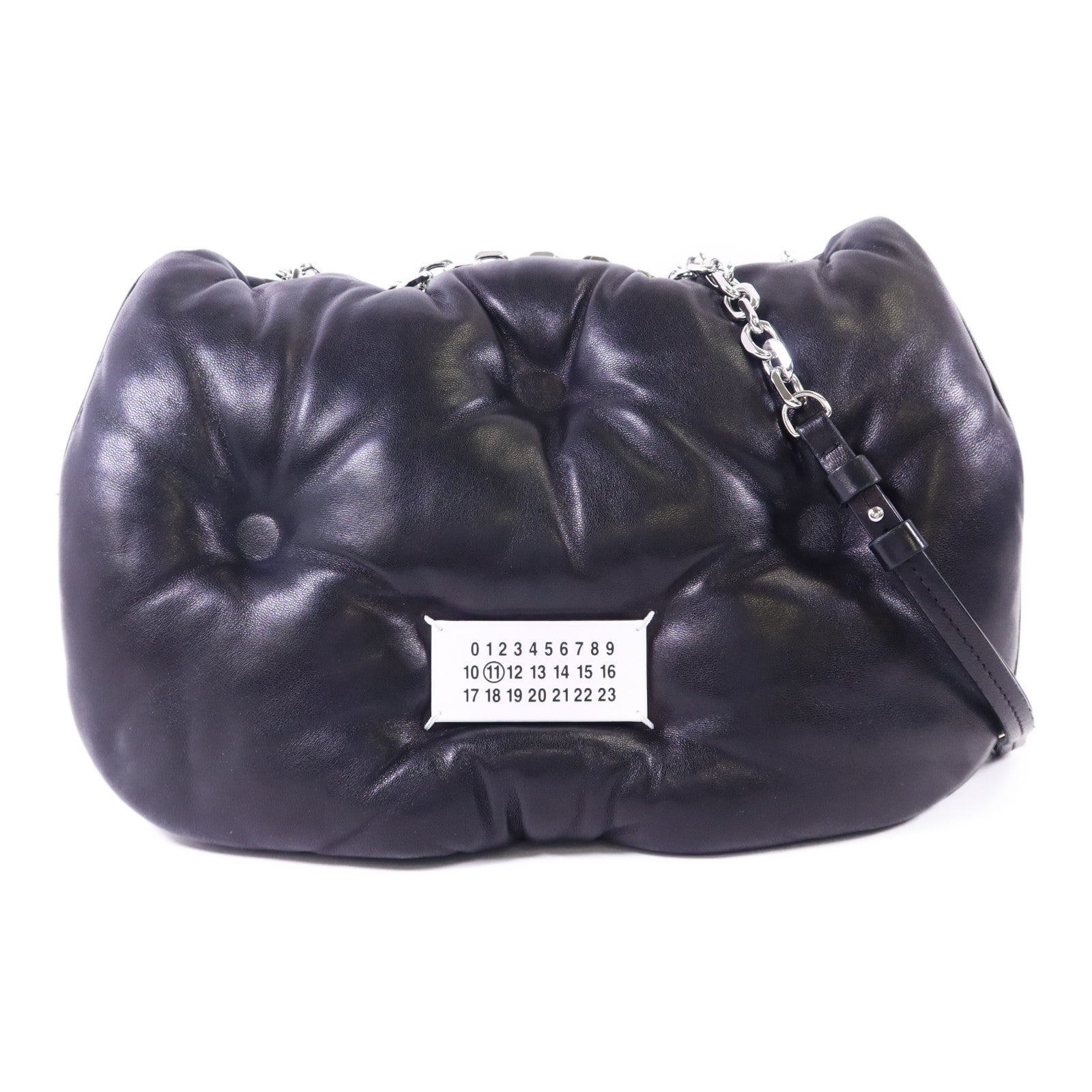 Maison Margiela 羊皮皮革Chain Shoulder銀扣鏈帶肩背袋