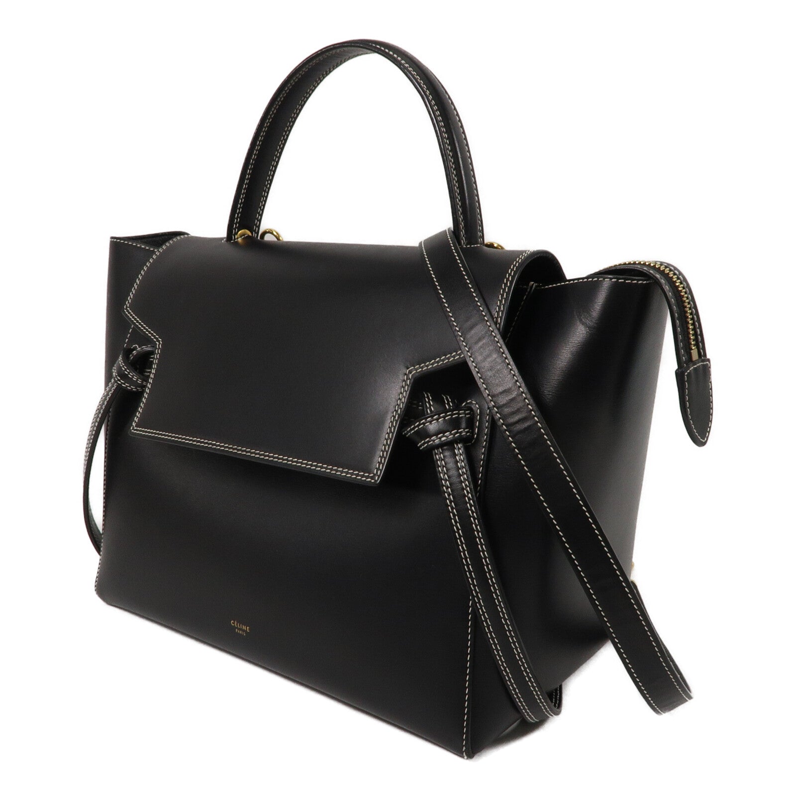 CELINE 牛皮皮革Mini Belt Bag手挽肩背兩用袋