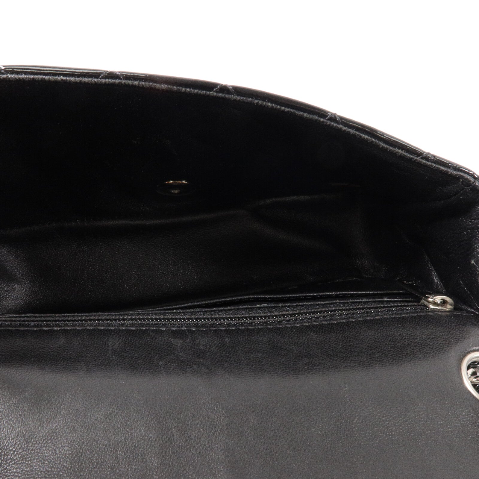 CHANEL 漆皮皮革Mini Classic 20鏈帶肩背袋