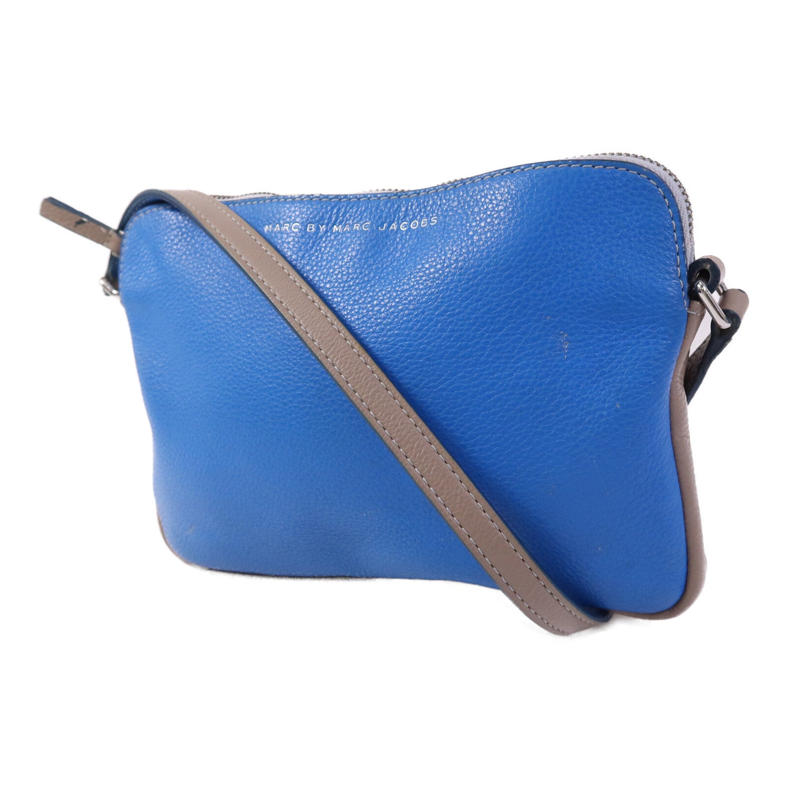 MARC BY MARC JACOBS 【激減優惠】牛皮皮革Sholder Bag銀扣肩背包