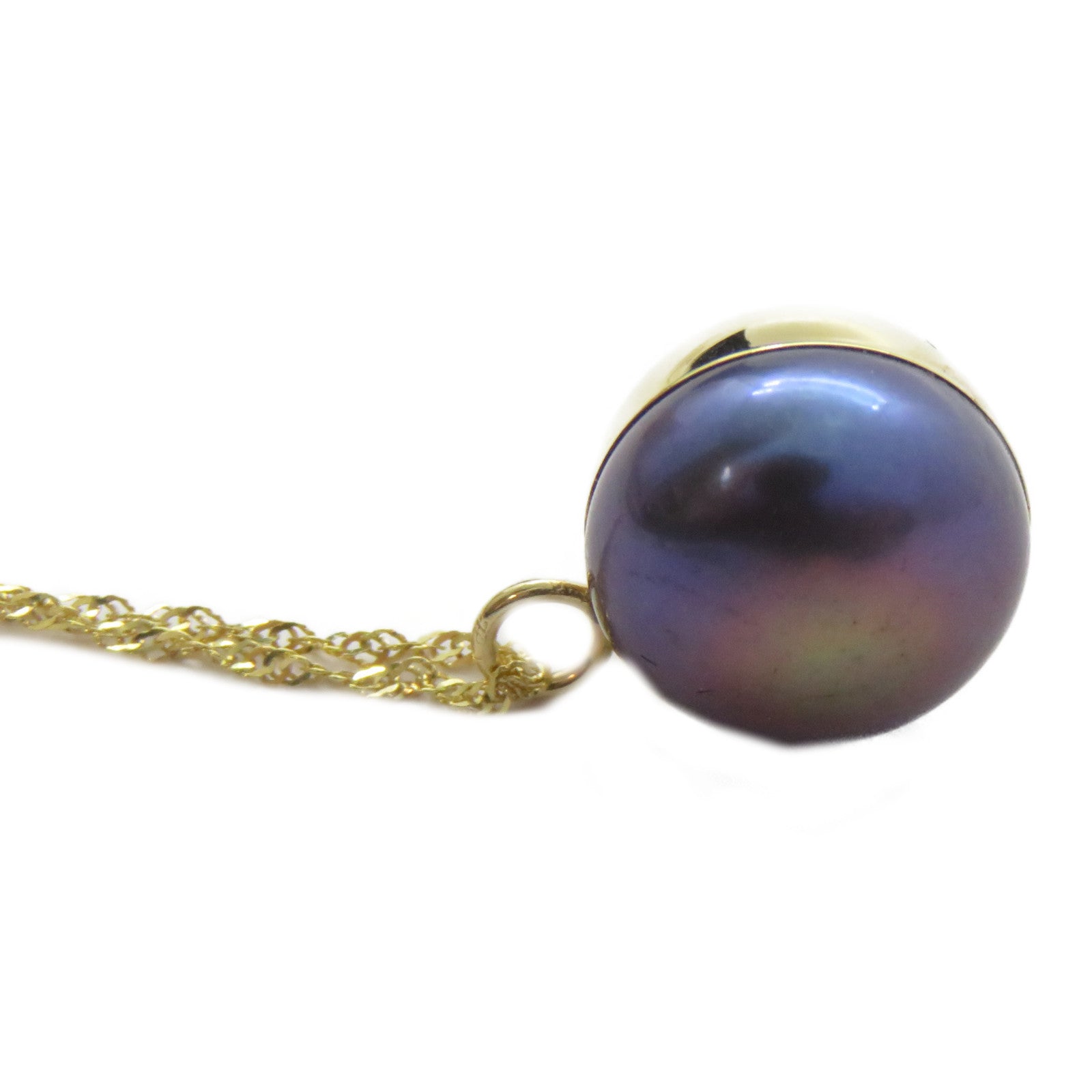 JEWELRY 14K黄金Necklace珍珠項鍊紫色