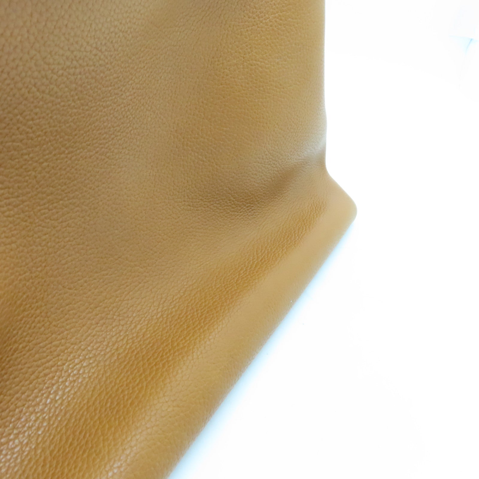 HERMES Barenia Leather 24/24 35cm Gold Buckle Handle Bag Brown