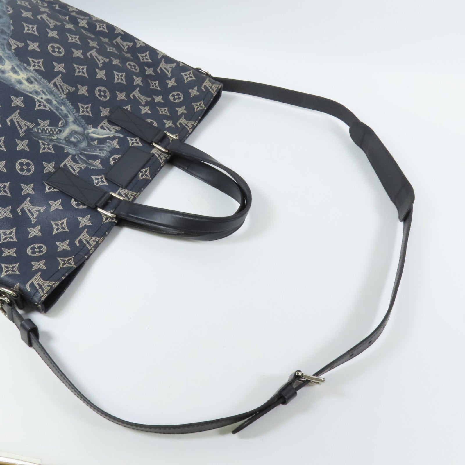 LOUIS VUITTON Monogram Savanna Tote Bag銀扣手挽肩背兩用袋