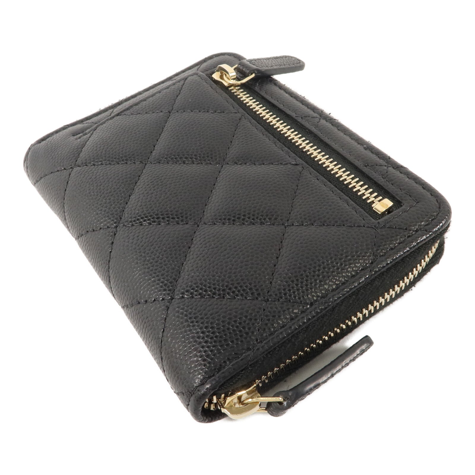 CHANEL 牛皮皮革Metalasse Zip Wallet錢包