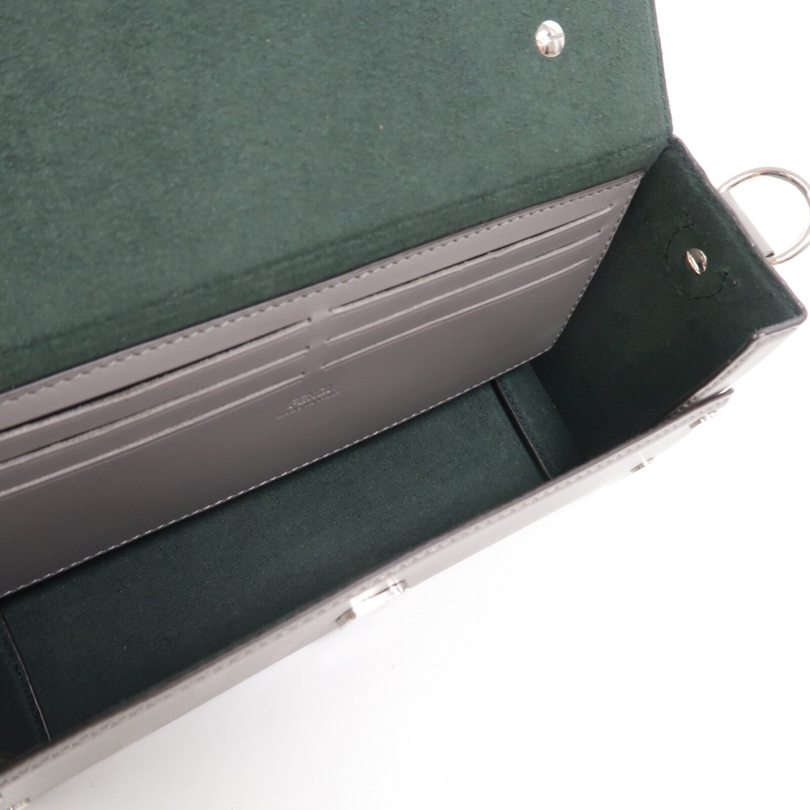 FENDI 牛皮皮革Soft Trunk Baguette手挽肩背兩用袋