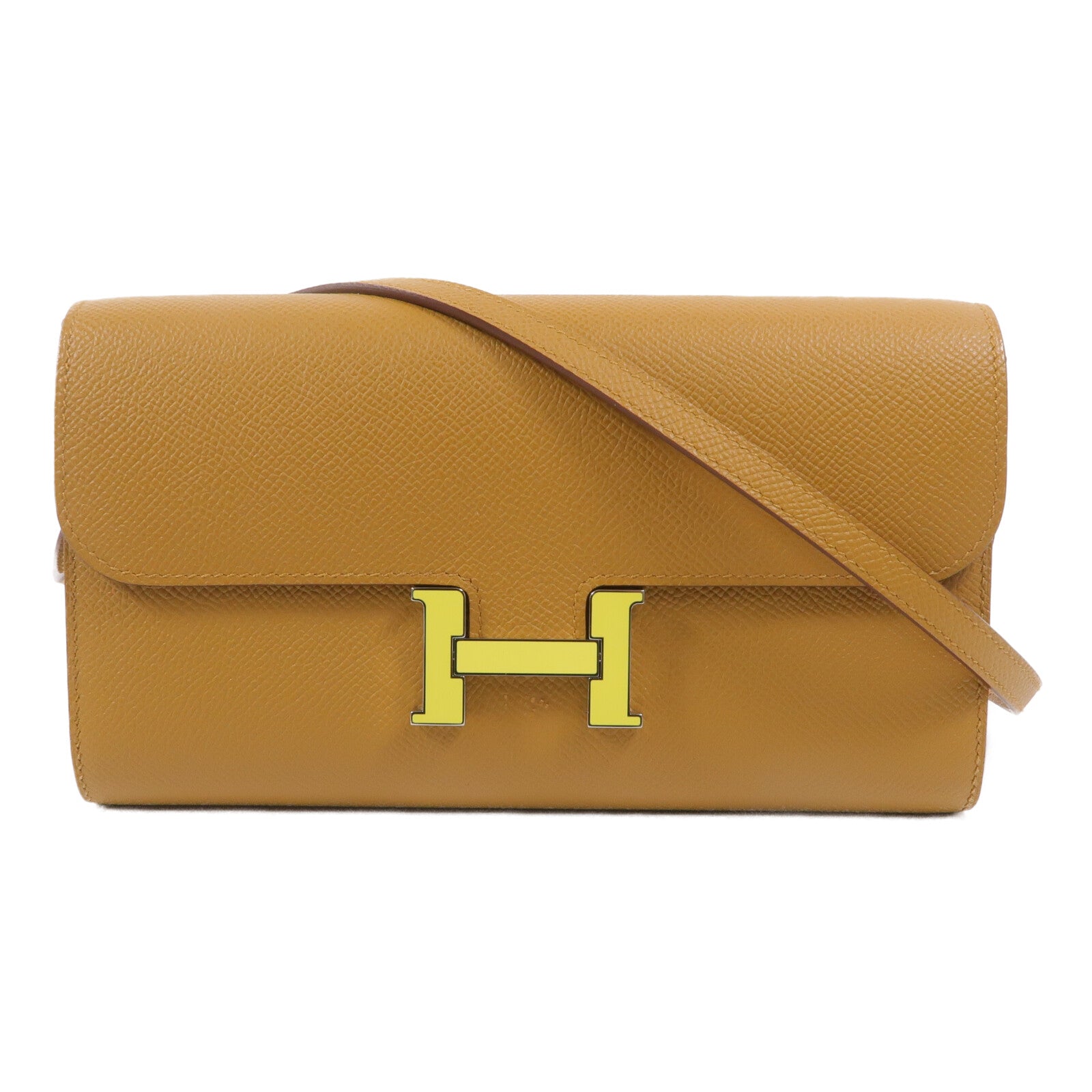 HERMES Epsom皮革Constance To Go肩背袋Sesame