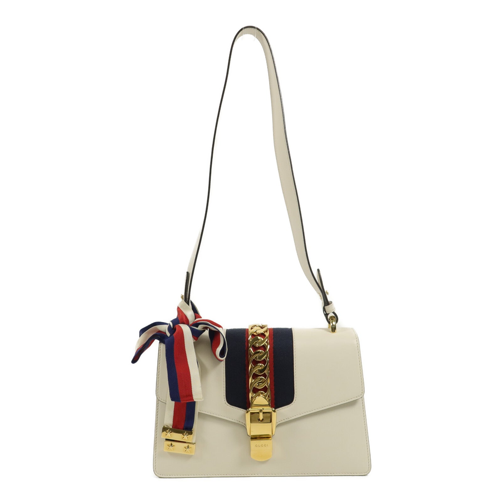 GUCCI 牛皮皮革Sylvie肩背袋