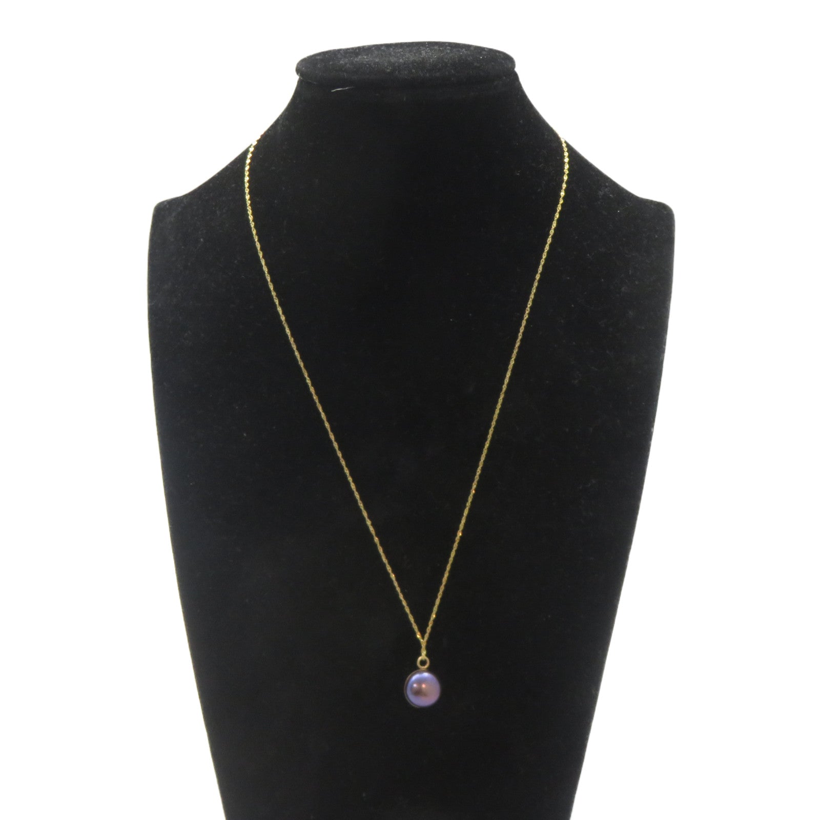 JEWELRY 14K黄金Necklace珍珠項鍊紫色