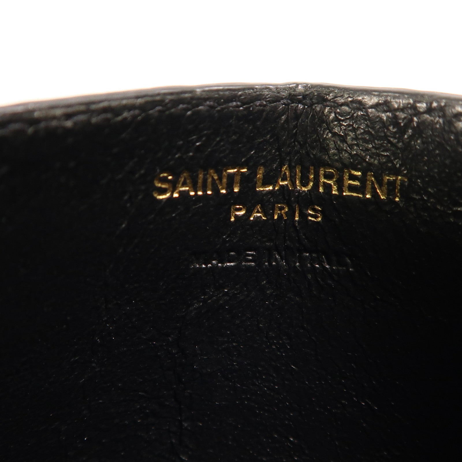 SAINT LAURENT 牛皮皮革Card Case金扣卡片套