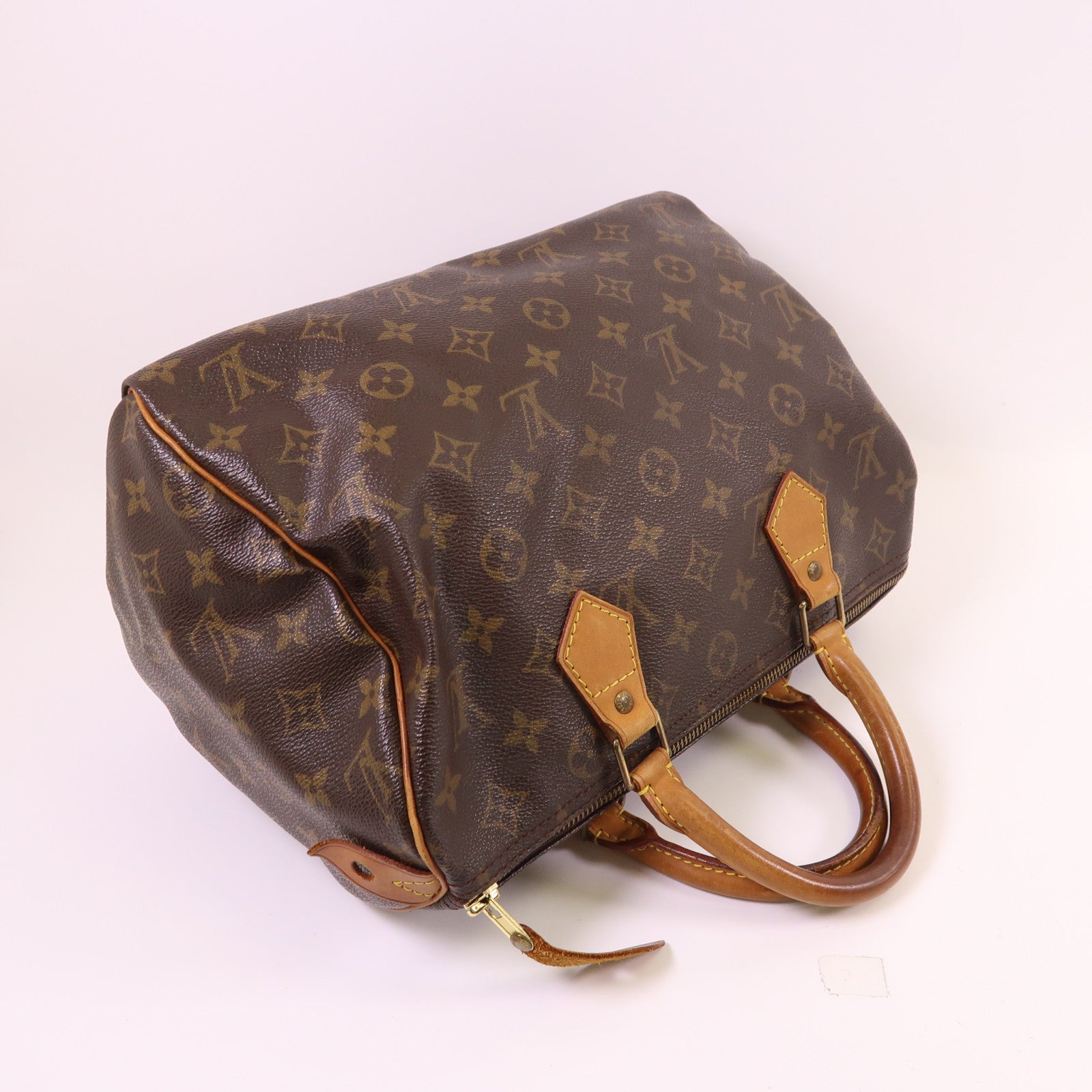 LOUIS VUITTON Monogram Speedy 30金扣手挽袋