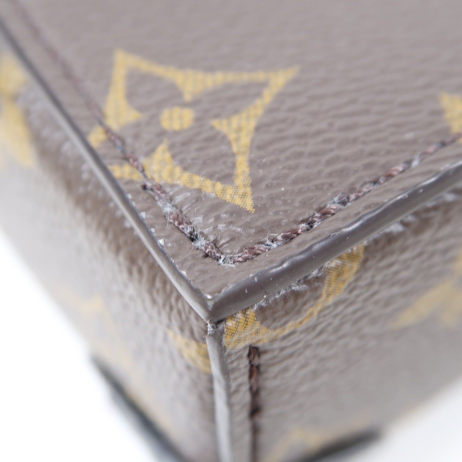 LOUIS VUITTON Monogram Macassar Steamer肩背袋啡色/黑色