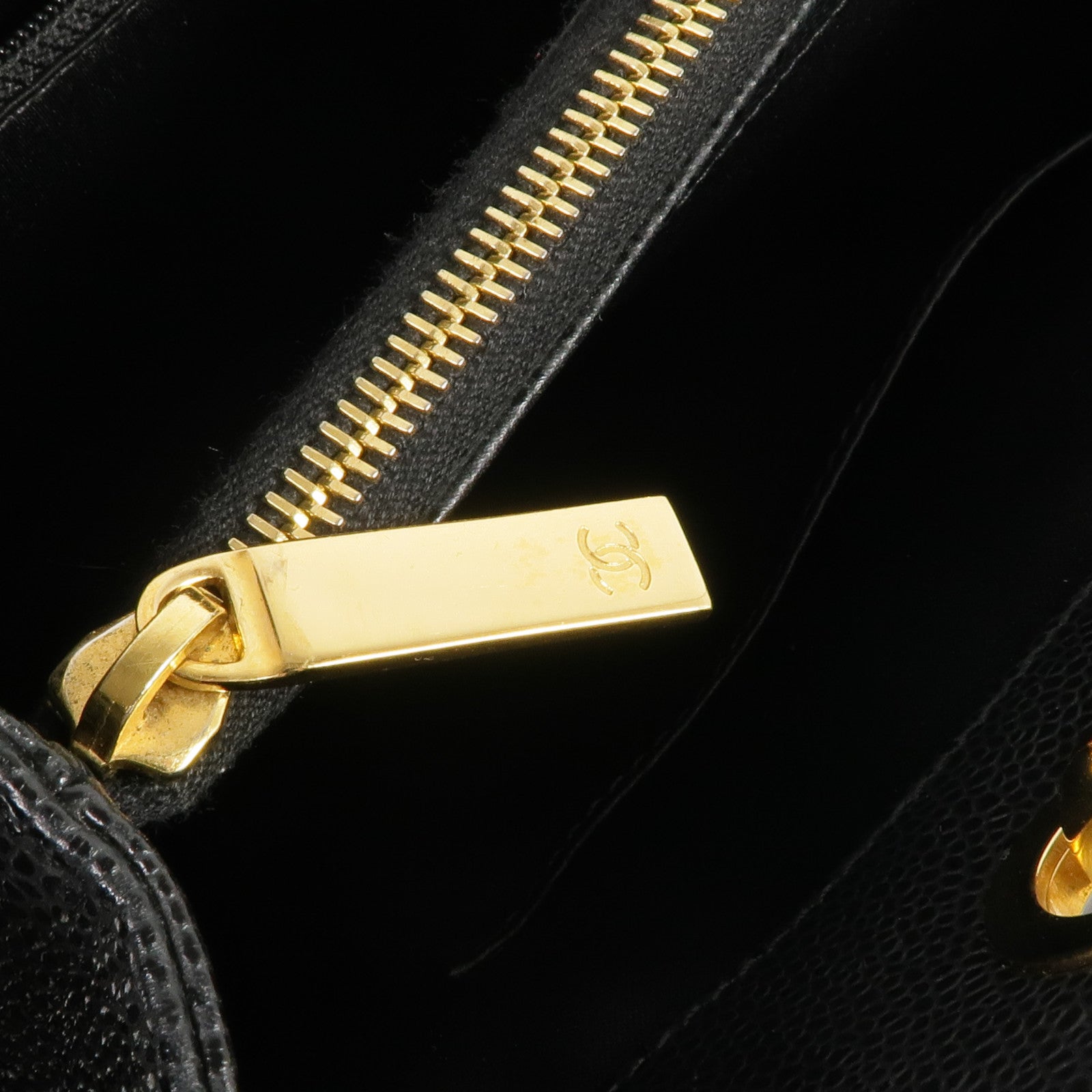 CHANEL 牛皮皮革GST Grand Shopping Tote金扣肩背袋/手挽袋