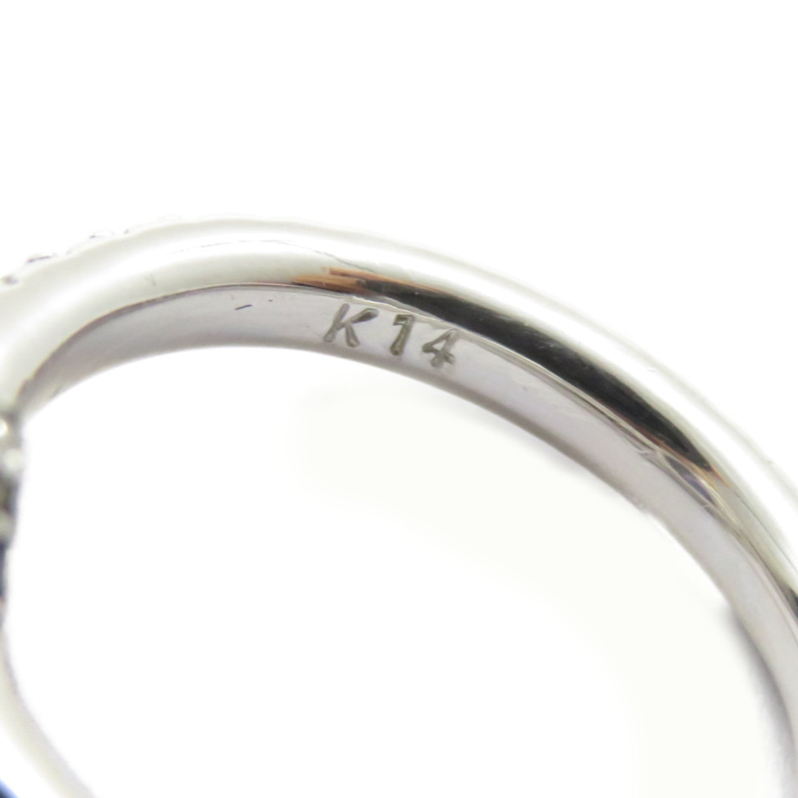 JEWELRY 【激減優惠】14K白金Tanzanite Ring坦桑石戒指US#5.5