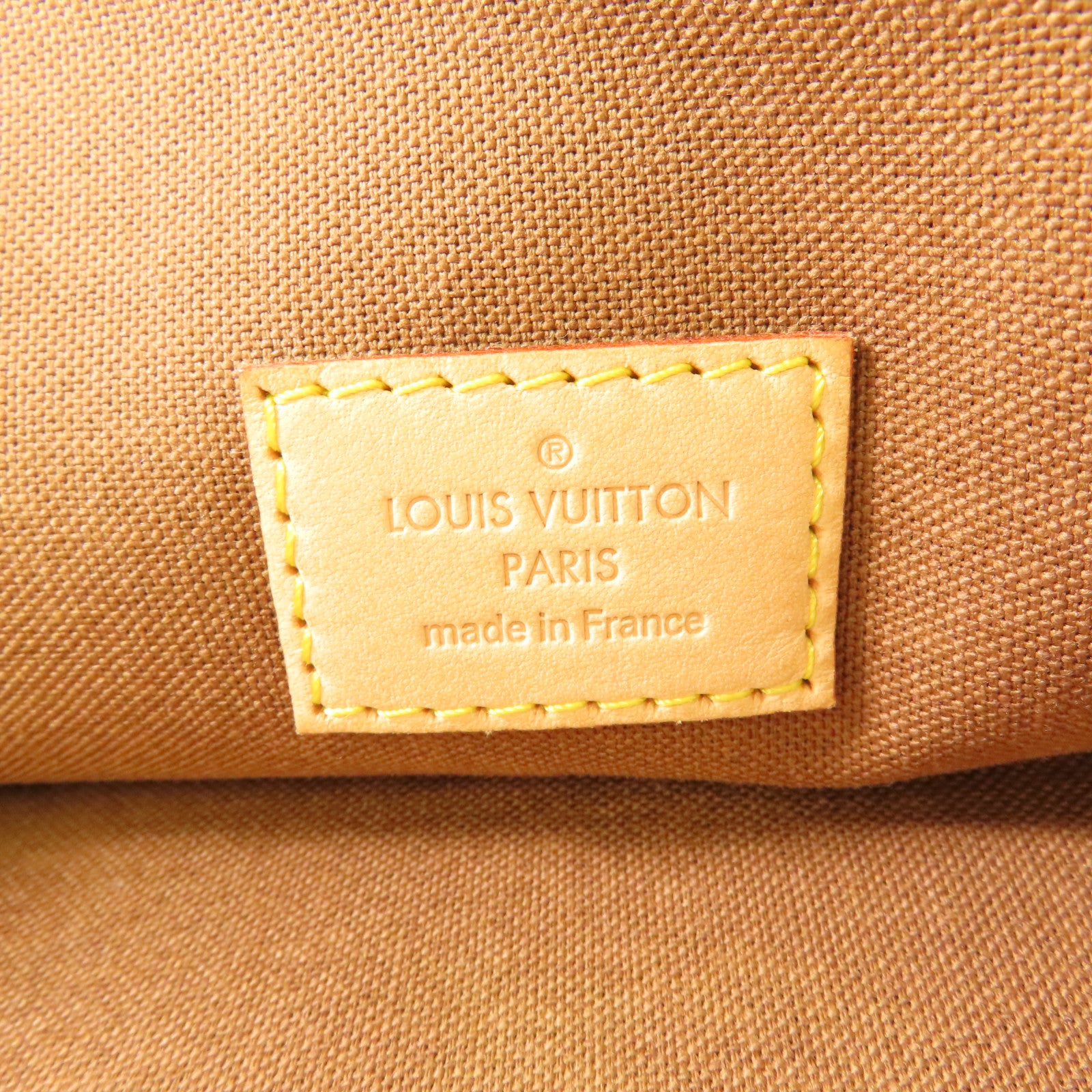 LOUIS VUITTON Monogram Cabas Beaubourg金扣肩背袋棕色