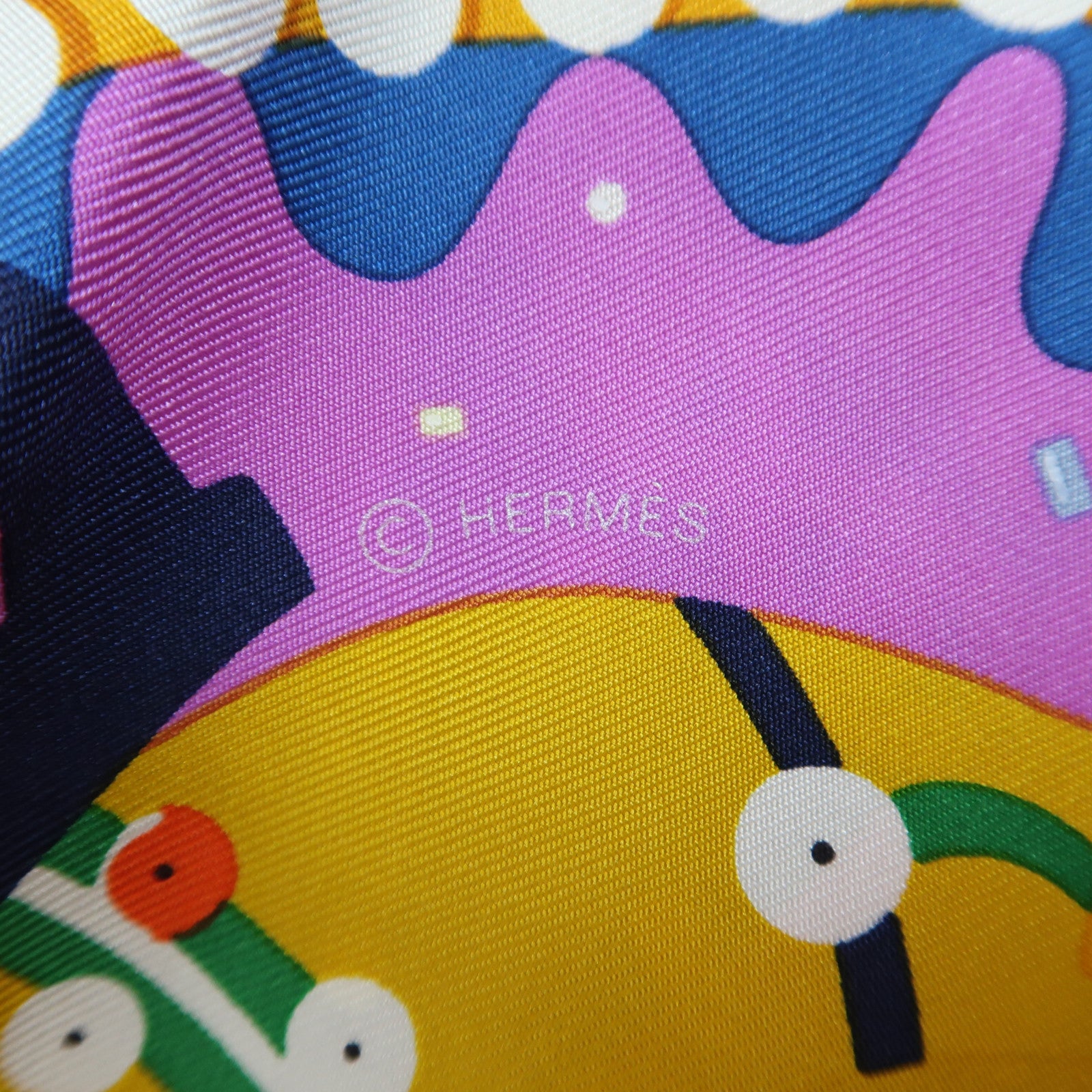 HERMES Scarf 90X90 Silk Multicolor