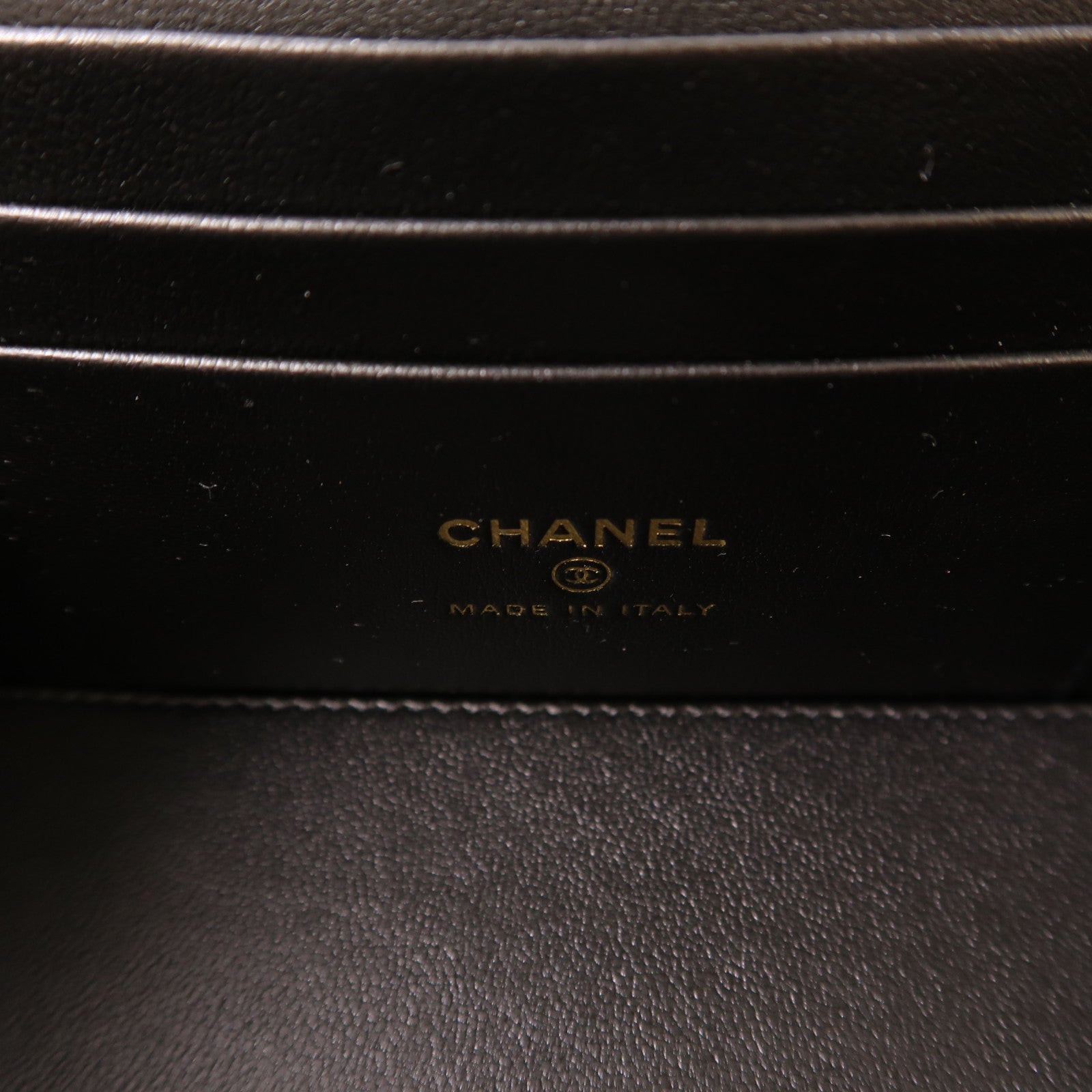 CHANEL 牛皮皮革2 Way Chain Shoulder金扣手挽肩背兩用袋