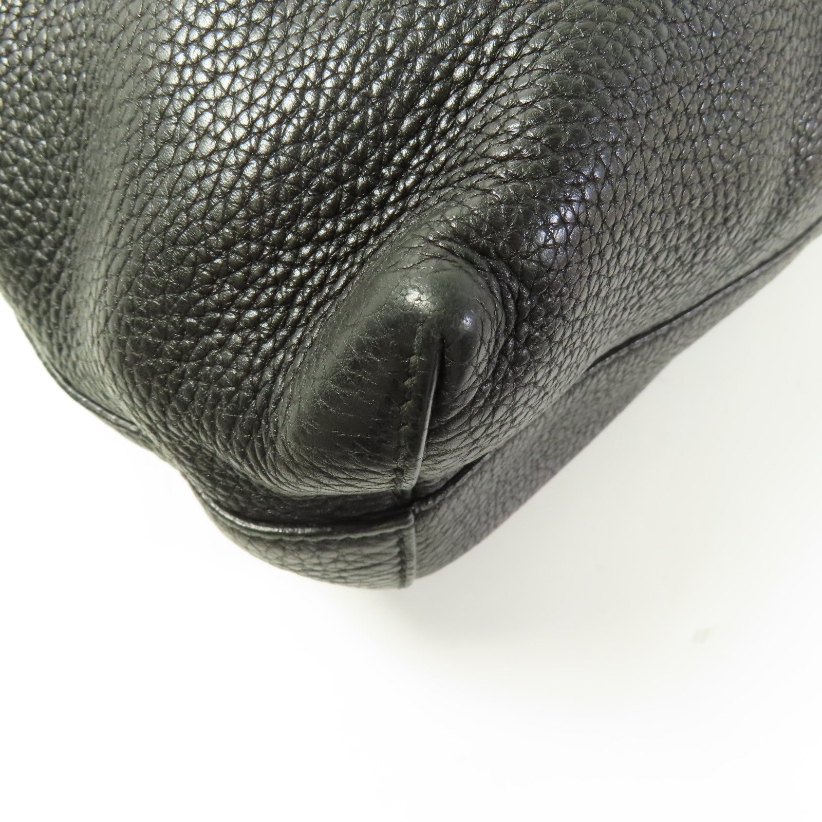GUCCI GG SHW Shoulder Bag 322056 Calfskin Leather Black