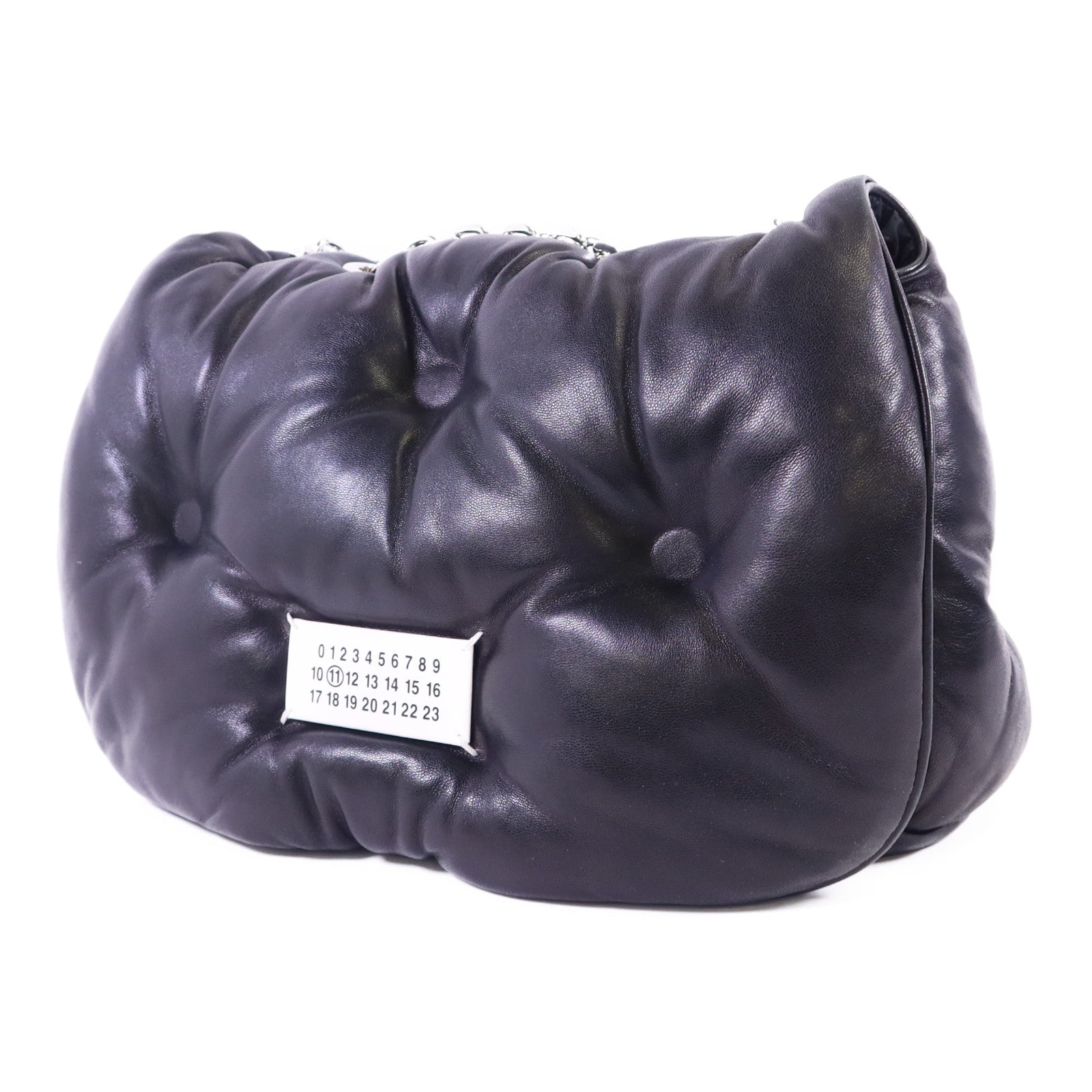 Maison Margiela 羊皮皮革Chain Shoulder銀扣鏈帶肩背袋