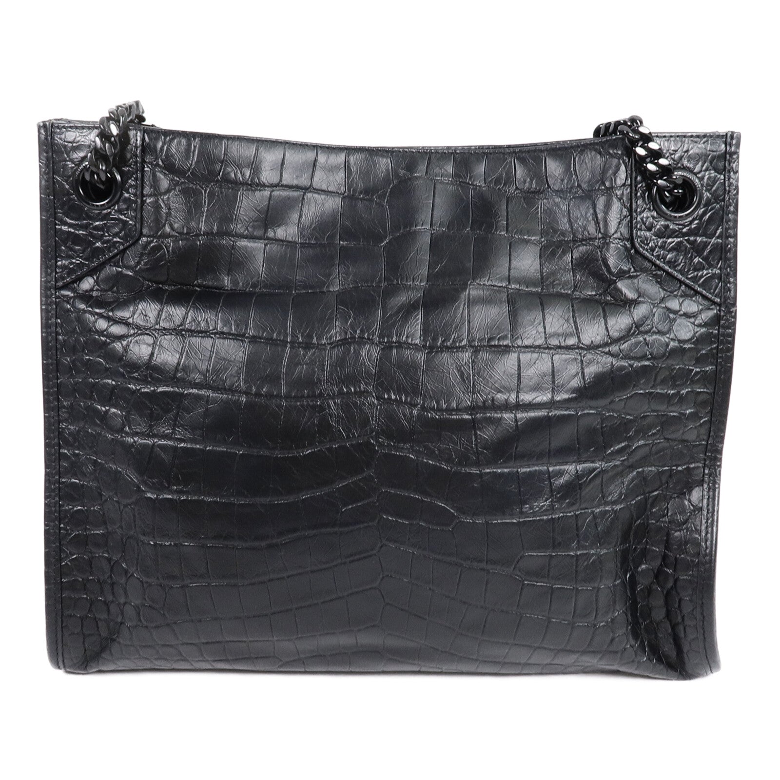 SAINT LAURENT 牛皮皮革Niki Medium Shopper Tote鏈帶肩背袋