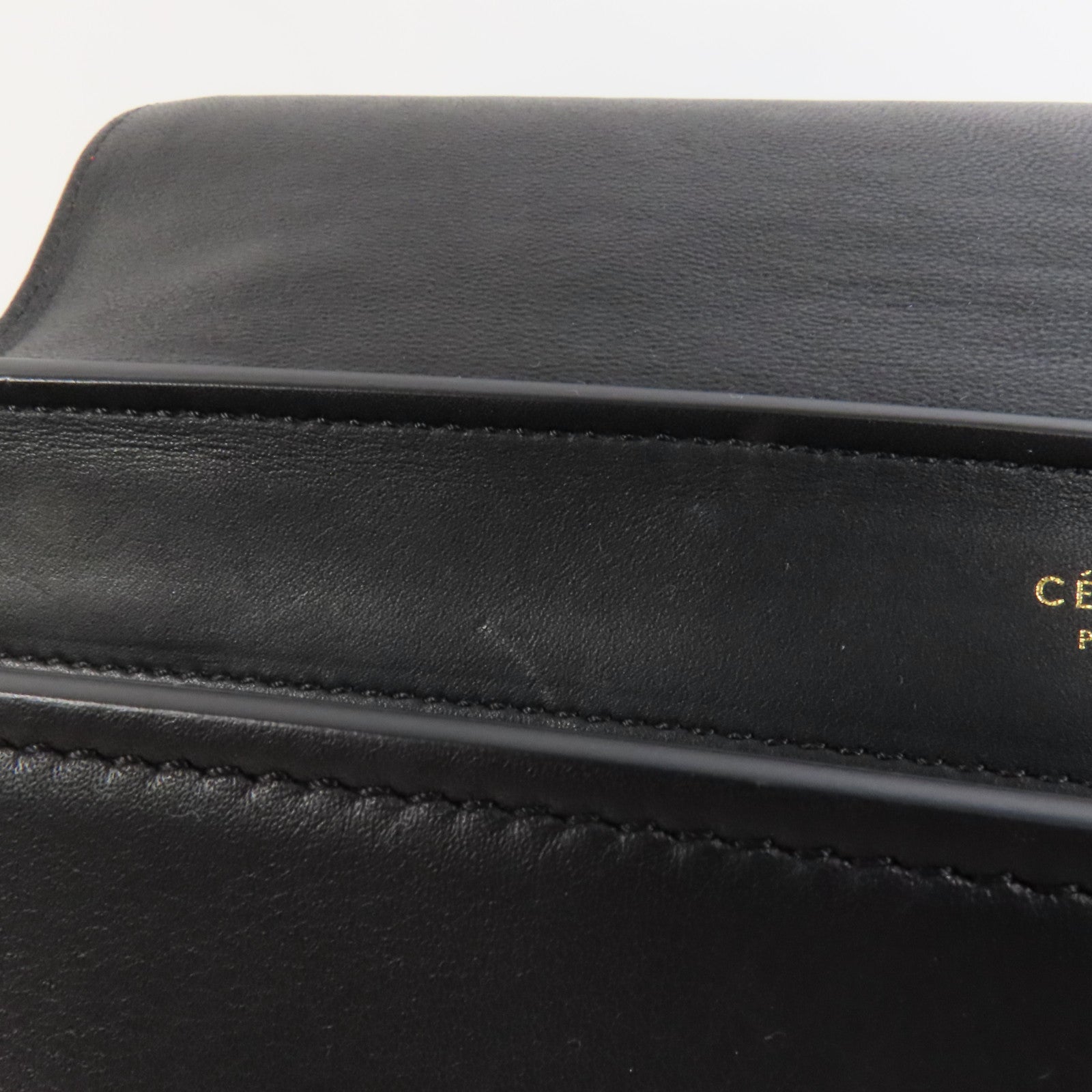 CELINE 牛皮皮革/麂皮皮革Trapeze金扣手挽肩背兩用袋