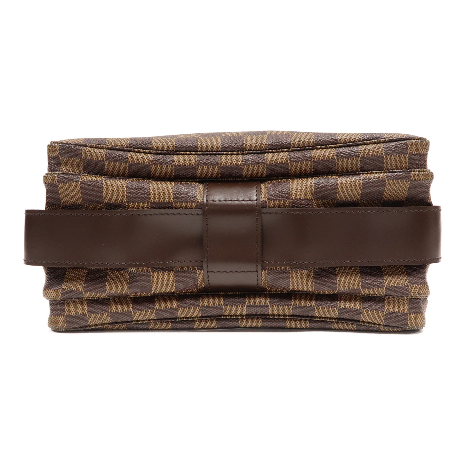 LOUIS VUITTON Damier Ebene Naviglio金扣肩背袋啡色