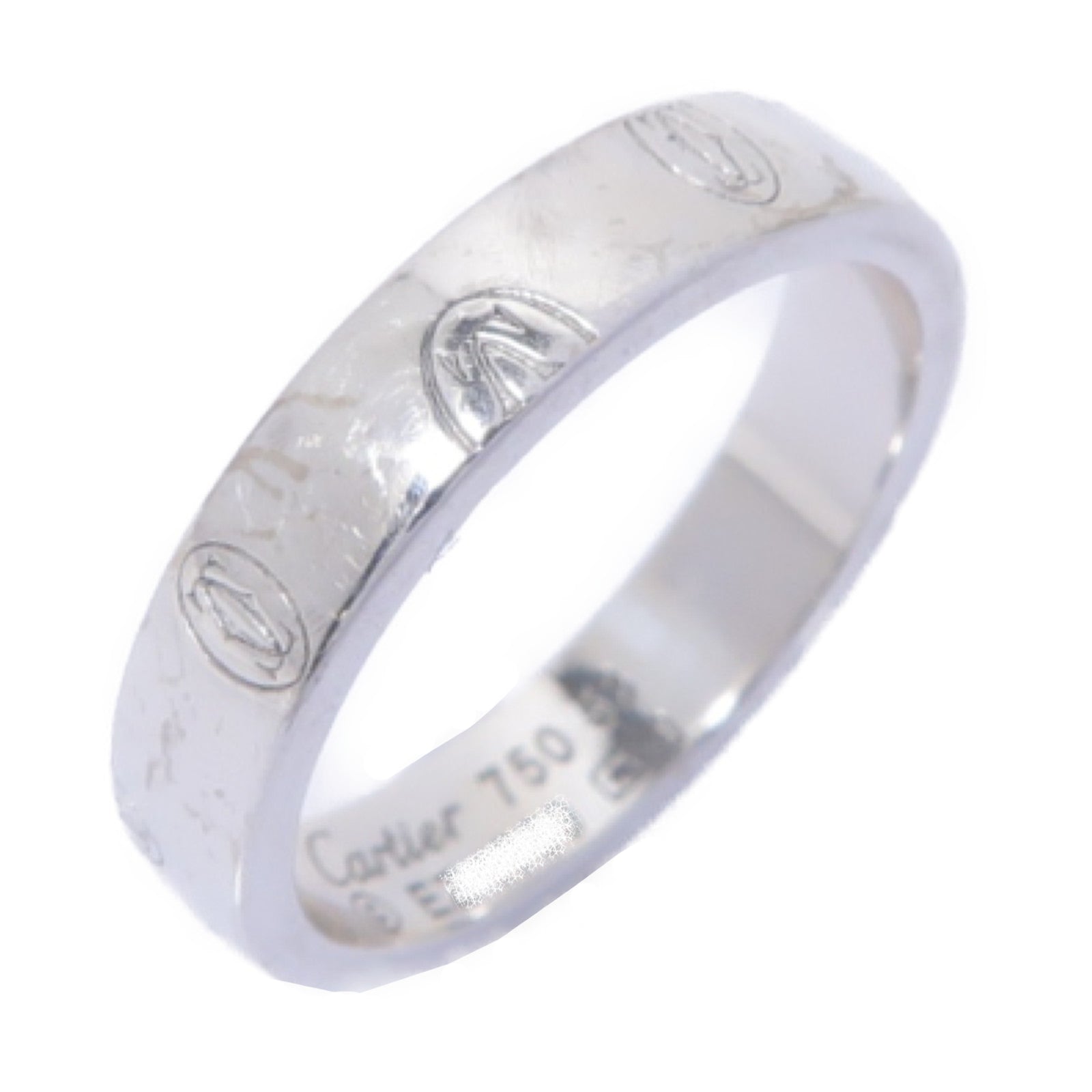CARTIER 【激減優惠】18K白金Happy Birthday戒指US#6.25/Cartier#53