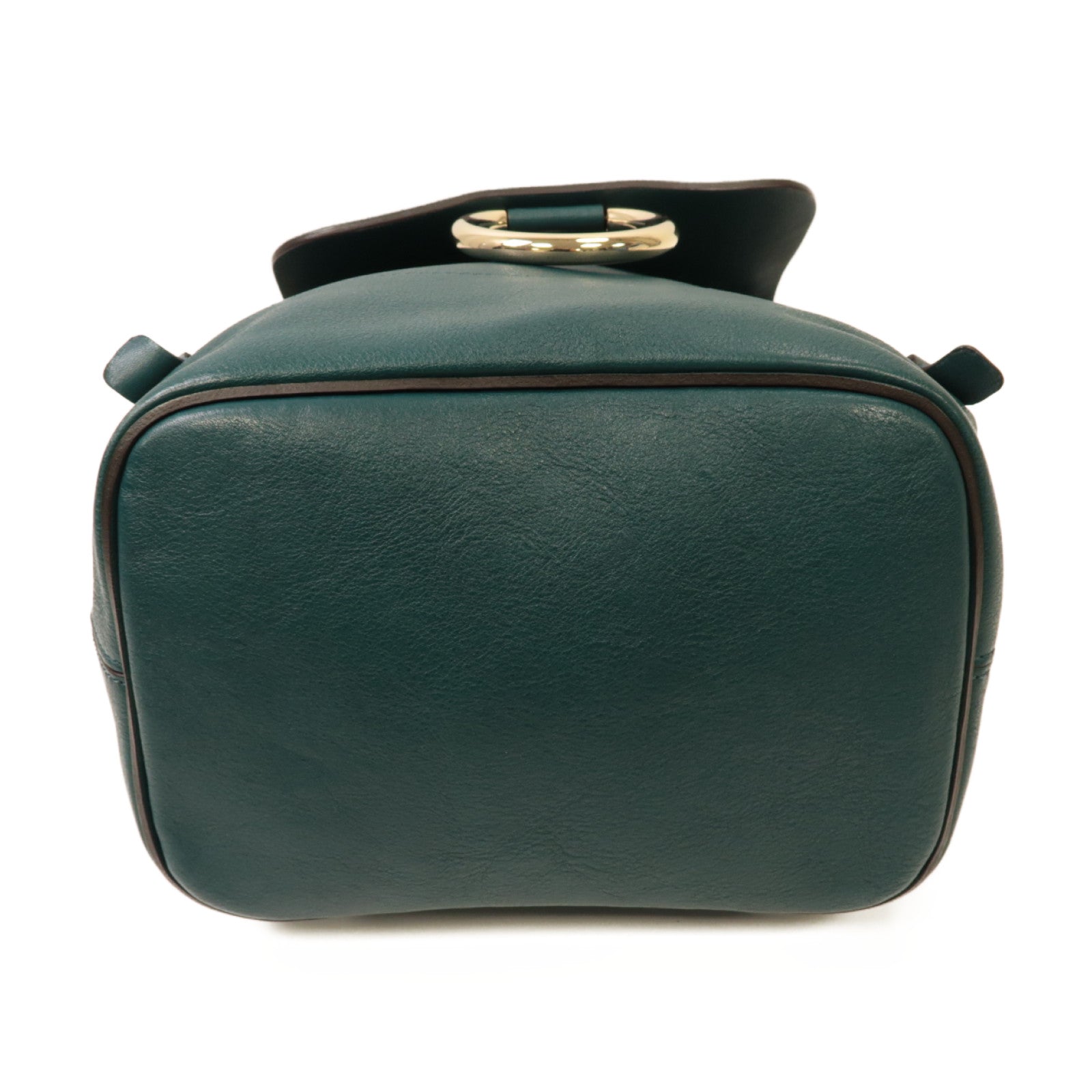 Chloe 【激減優惠】麂皮/牛皮皮革Backpack金扣背包綠色
