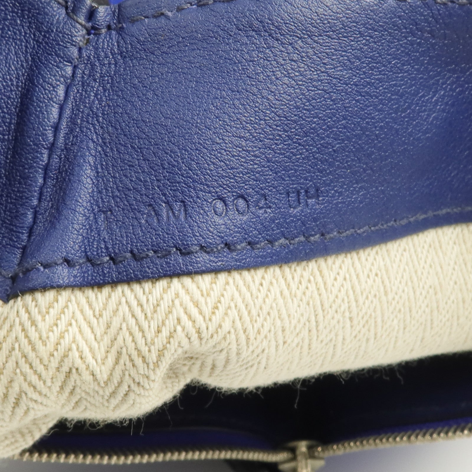 HERMES Milo皮革Tohubohu手拿包Bleu Electrique