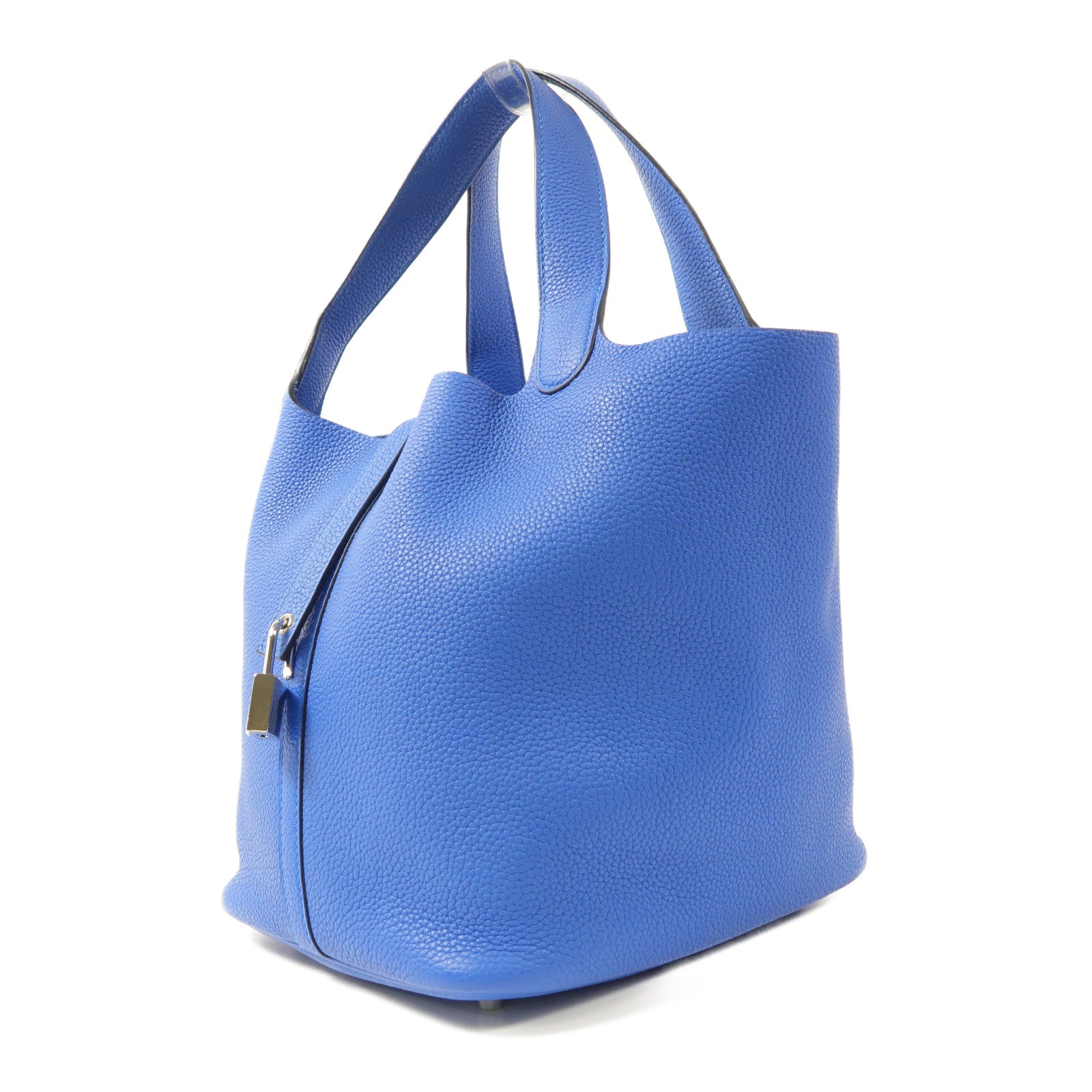 HERMES 【激減優惠】Clemence皮革Picotin MM銀扣手挽袋