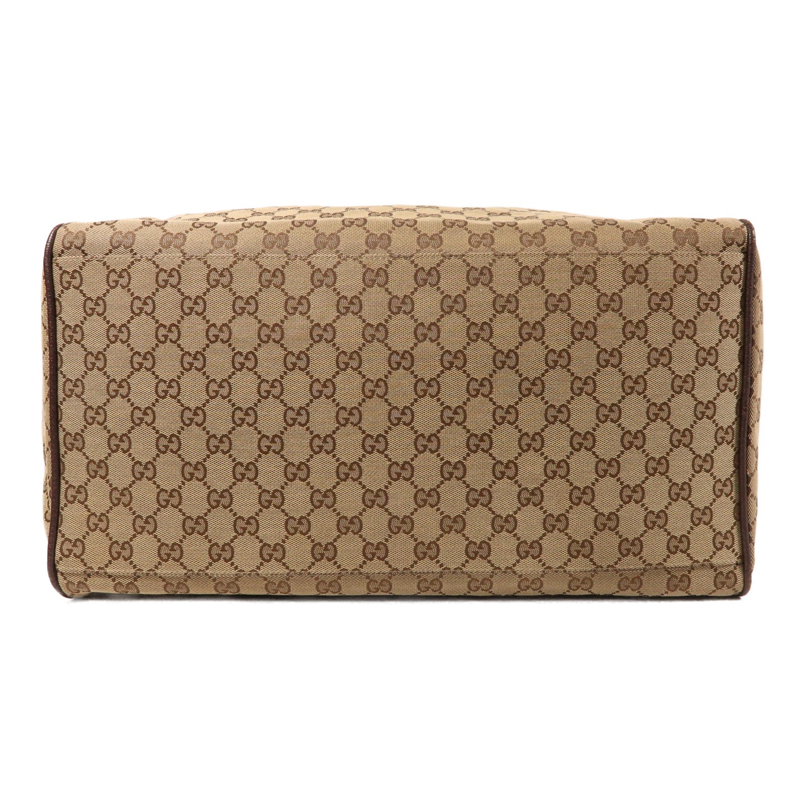 GUCCI 帆布GG Boston Bag波士頓包棕色