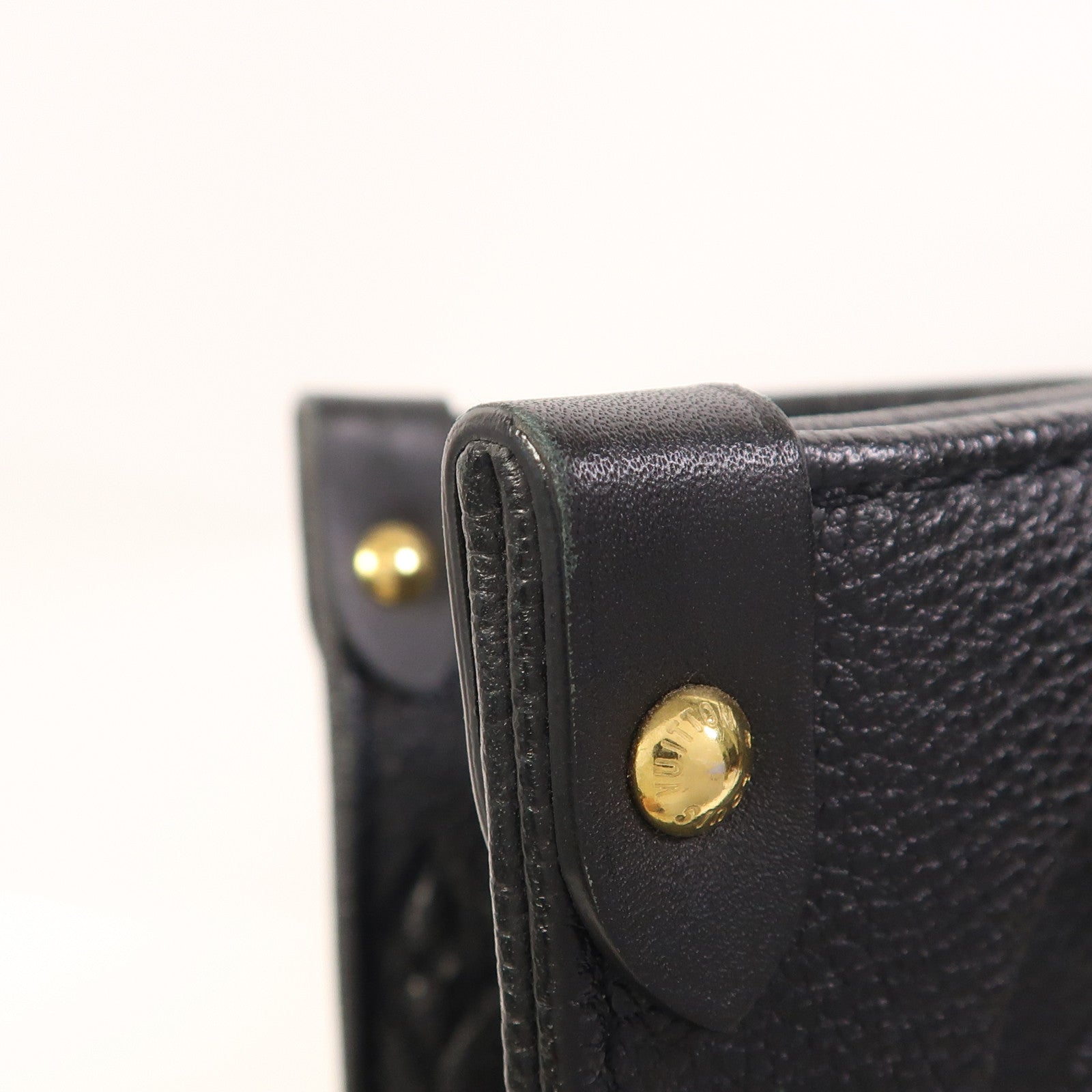 LOUIS VUITTON Monogram Empreinte On The Go GM金扣手挽肩背兩用袋
