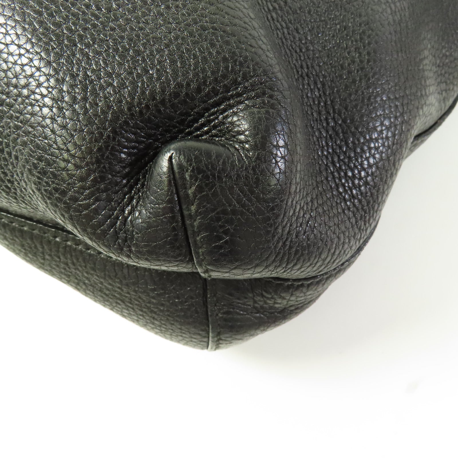 GUCCI GG SHW Shoulder Bag 322056 Calfskin Leather Black