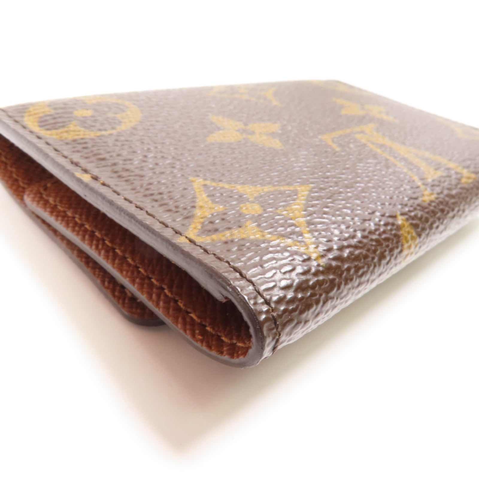 LOUIS VUITTON Monogram 6 Key Holder金扣鎖匙包棕色