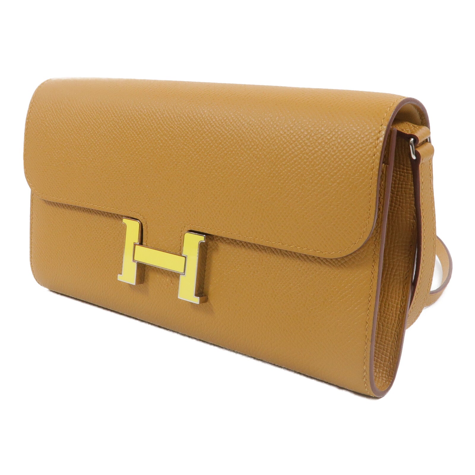 HERMES Epsom皮革Constance To Go肩背袋Sesame