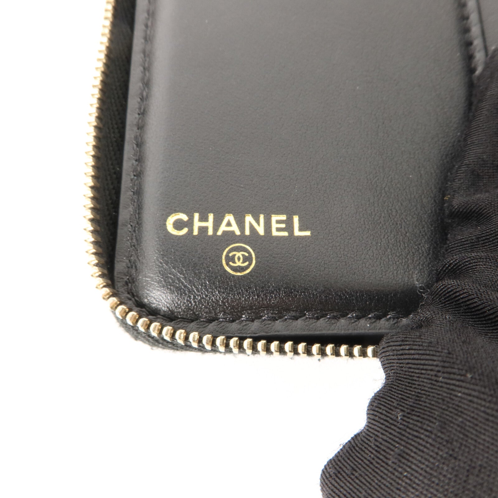 CHANEL 牛皮皮革Metalasse Zip Wallet錢包