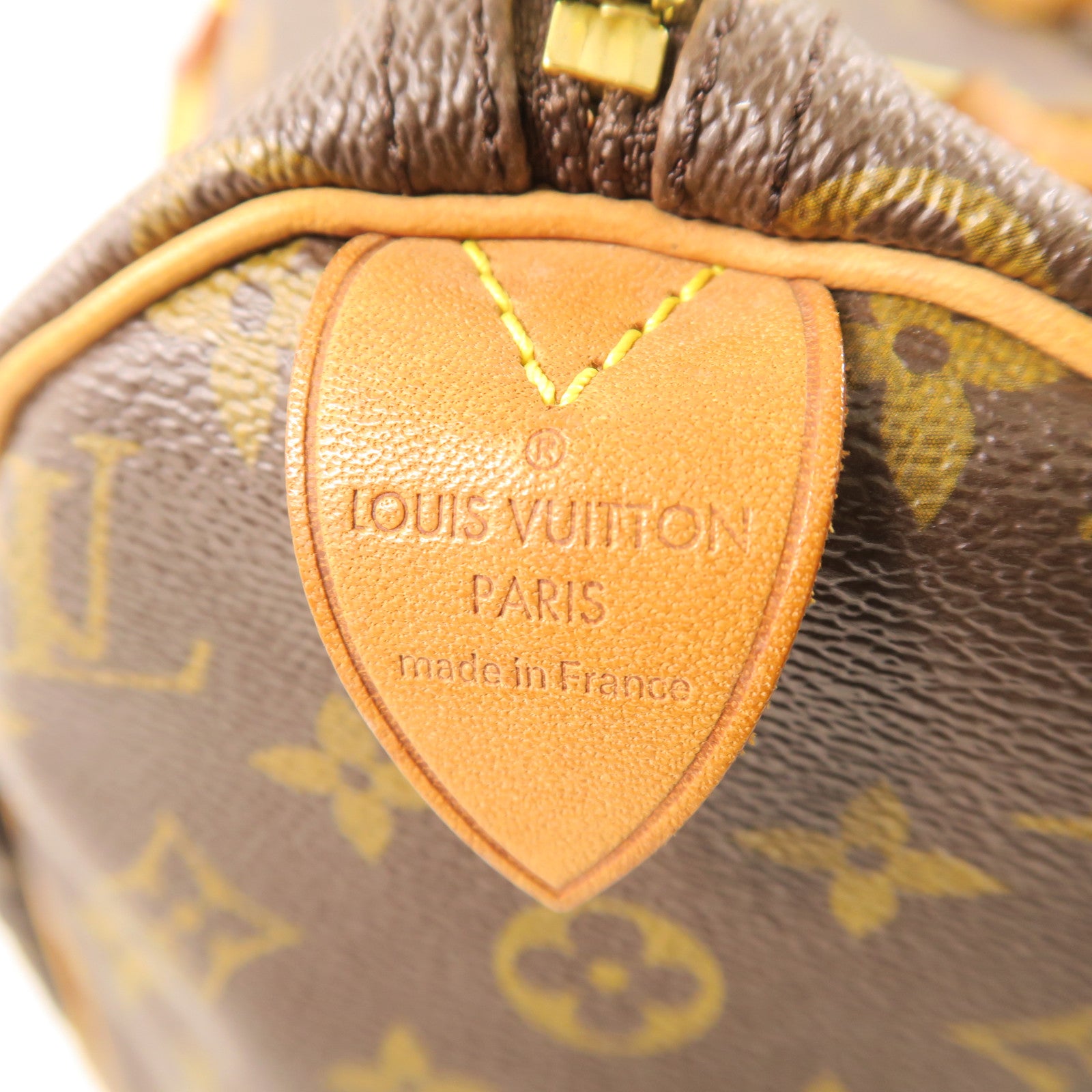 LOUIS VUITTON Monogram Speedy 30金扣手挽袋啡色
