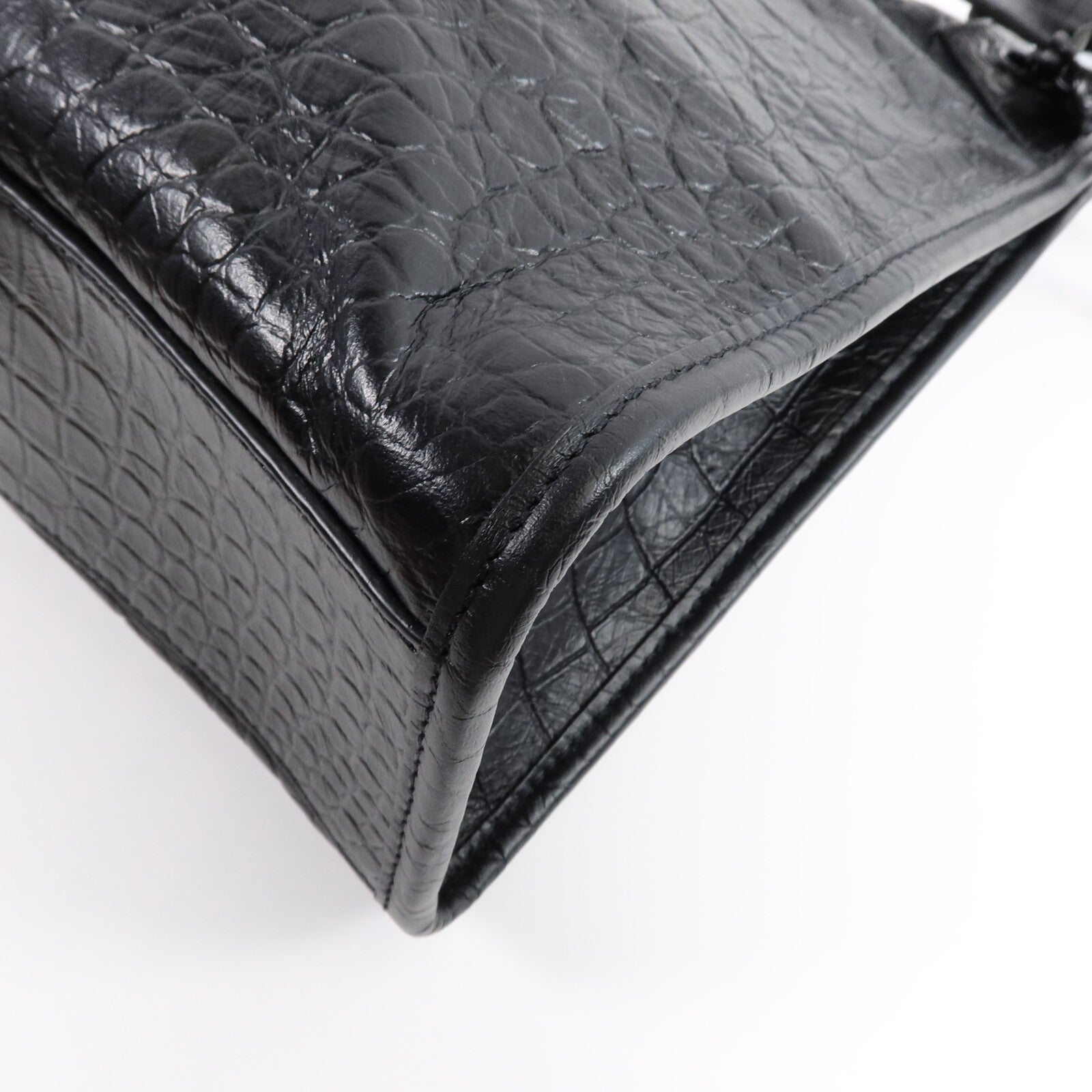 SAINT LAURENT 牛皮皮革Niki Medium Shopper Tote鏈帶肩背袋