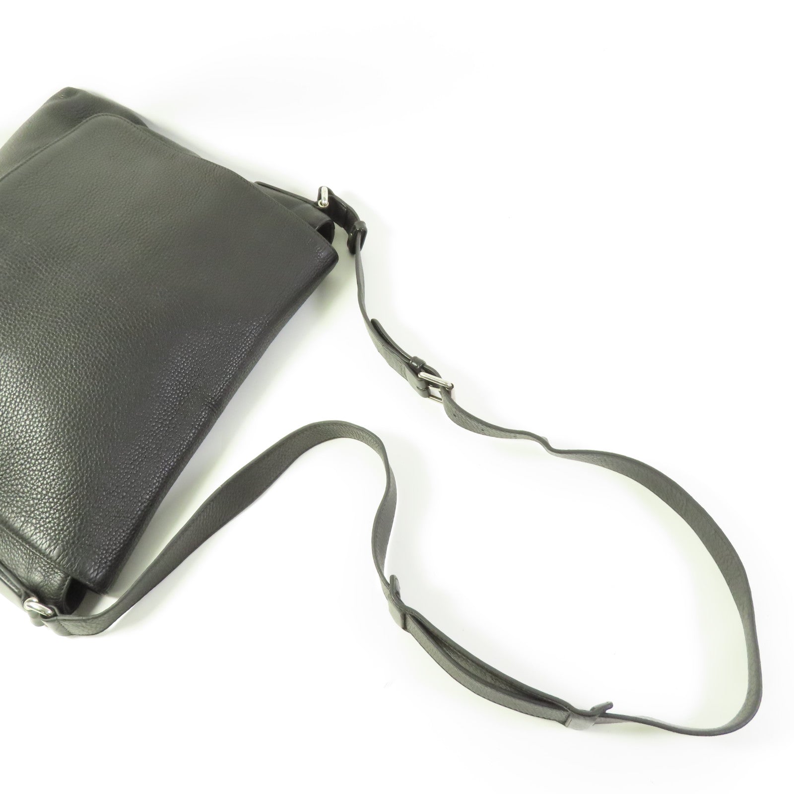 GUCCI GG SHW Shoulder Bag 322056 Calfskin Leather Black