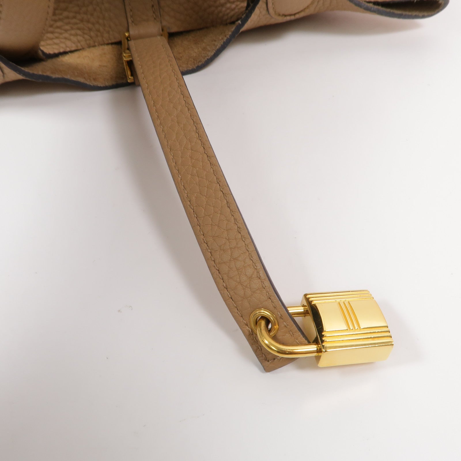 HERMES Clemence皮革Picotin PM手挽袋Chai