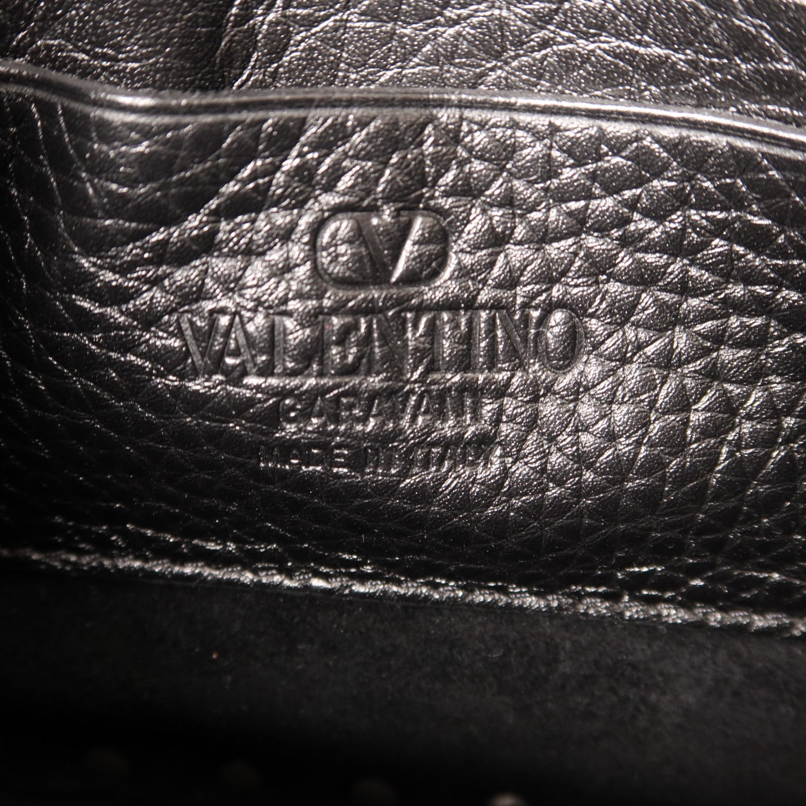 Valentino 牛皮皮革Rockstud Messenger Bag銀扣肩背袋