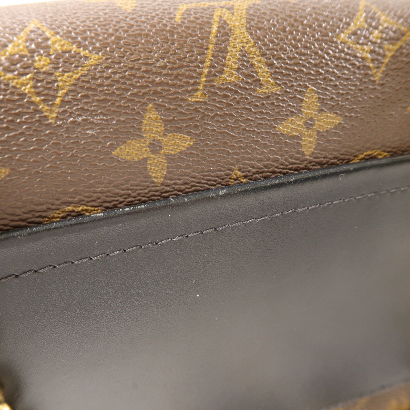 LOUIS VUITTON Monogram Marceau金扣肩背袋棕色
