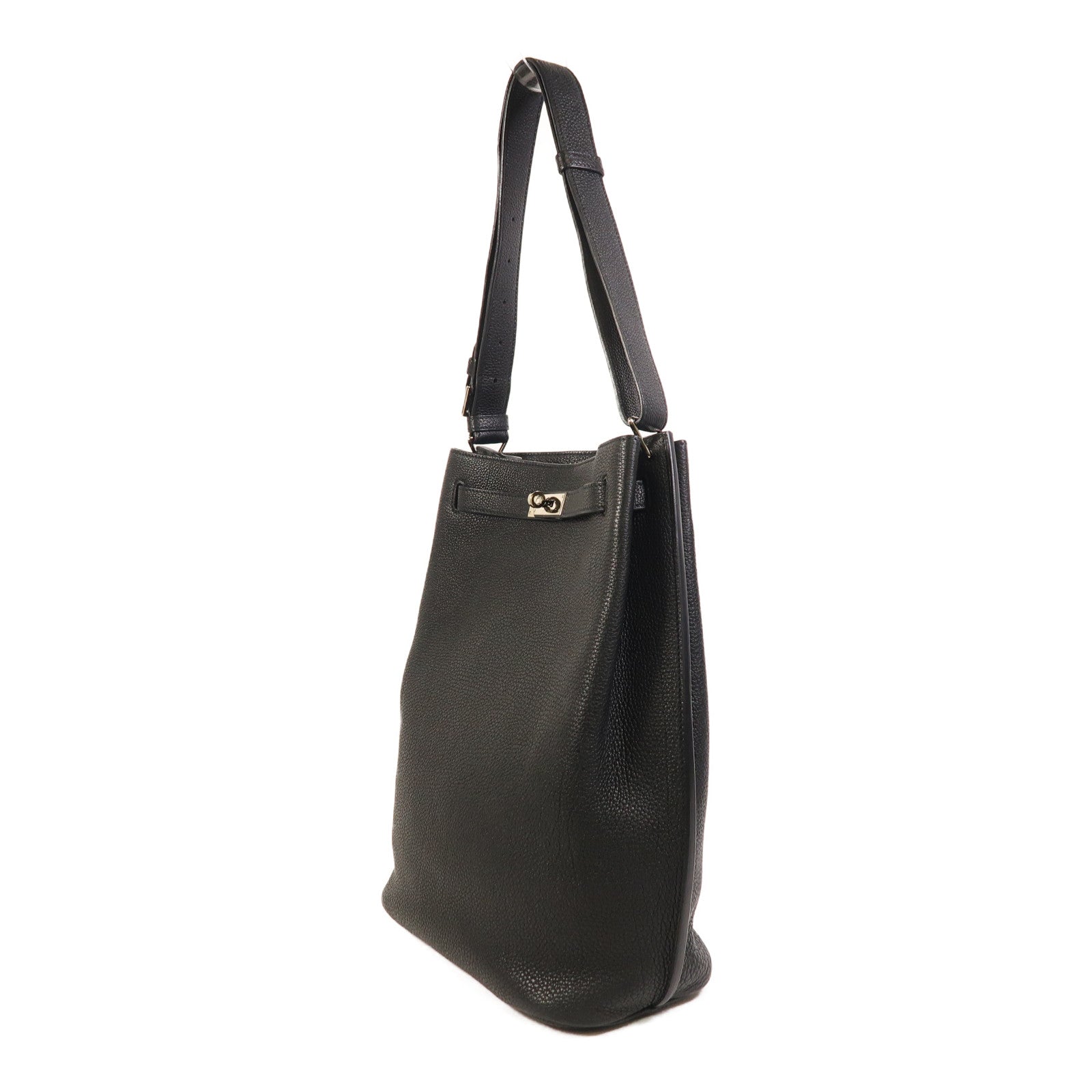 HERMES Togo皮革So Kelly 26銀扣肩背袋