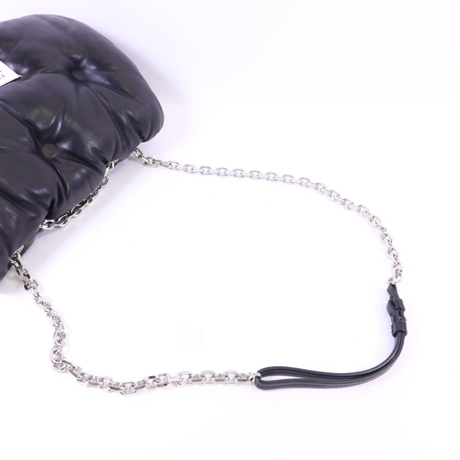 Maison Margiela 羊皮皮革Chain Shoulder銀扣鏈帶肩背袋