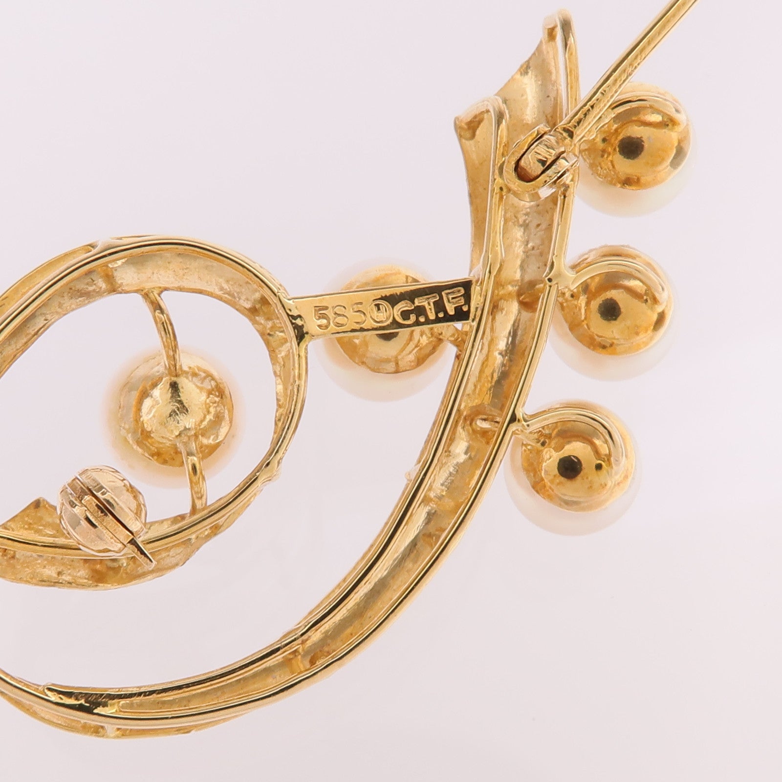 JEWELRY 【激減優惠】14K黃金Pearl Brooch珍珠胸針
