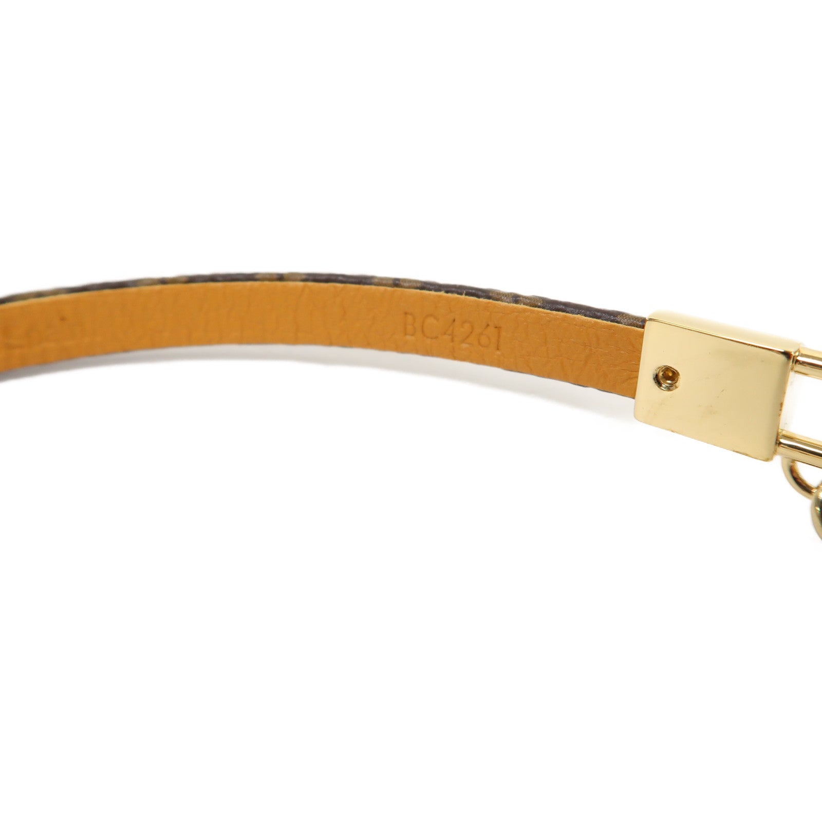 LOUIS VUITTON Monogram Vivienne Bracelet金扣手鏈啡色